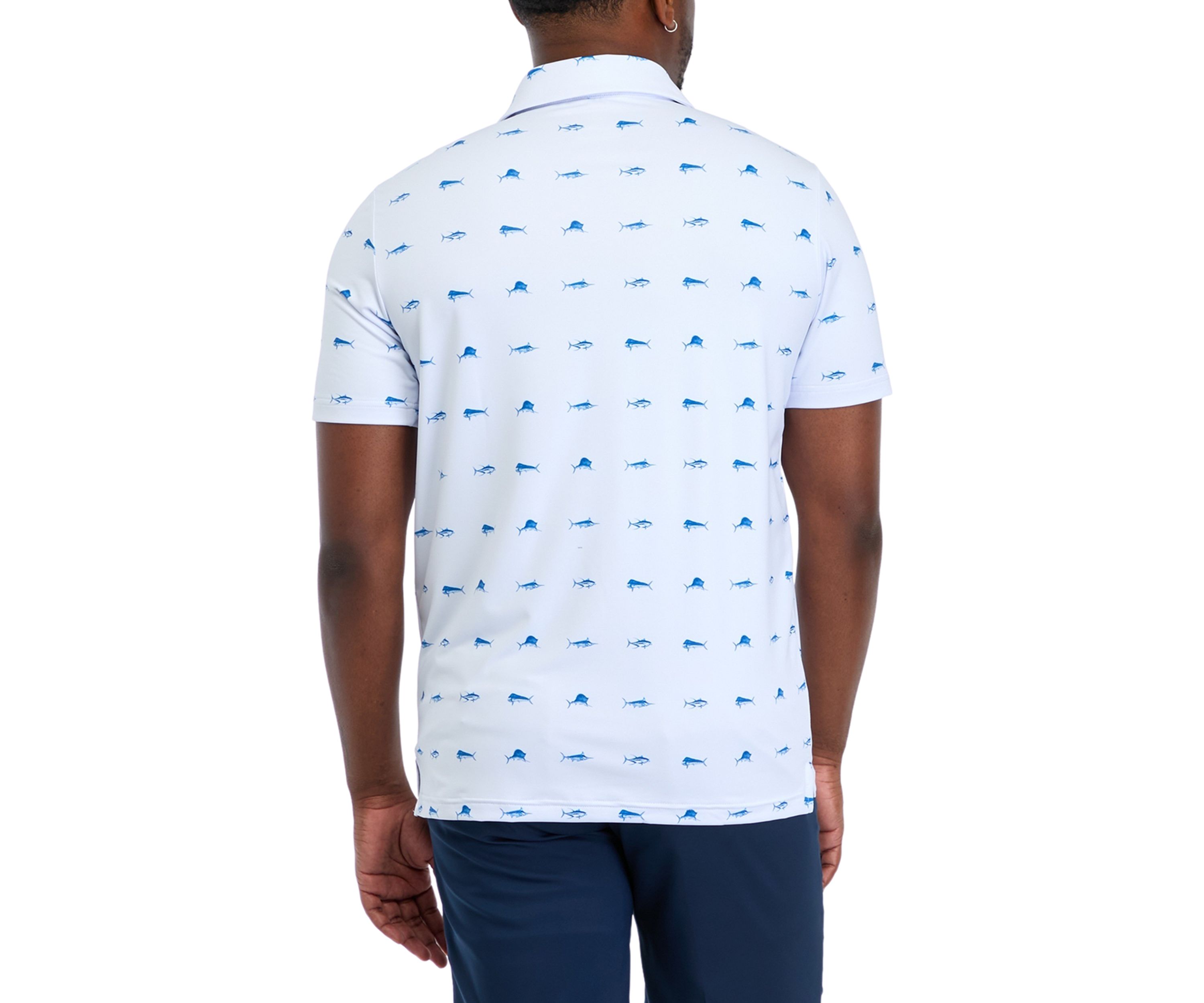 Mens Clean Fish Polo Shirt