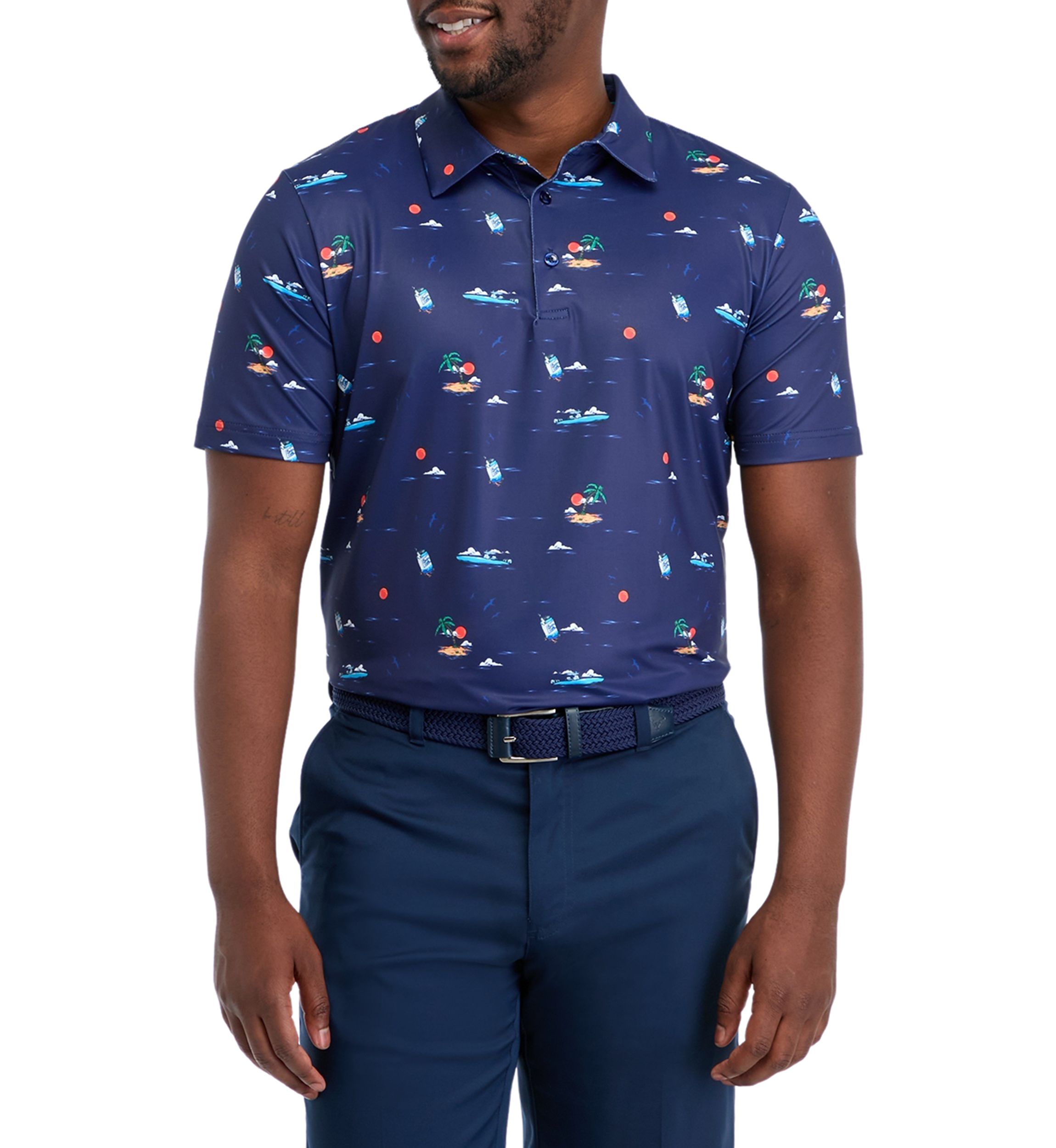 Mens Booze Cruise Polo Shirt
