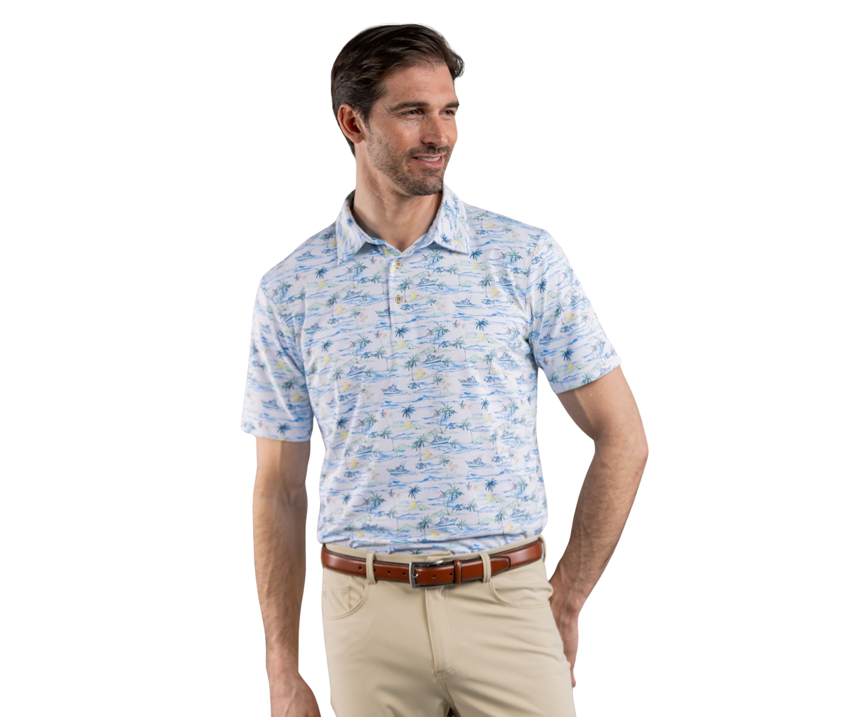 Mens Tuna Grounds Polo Shirt