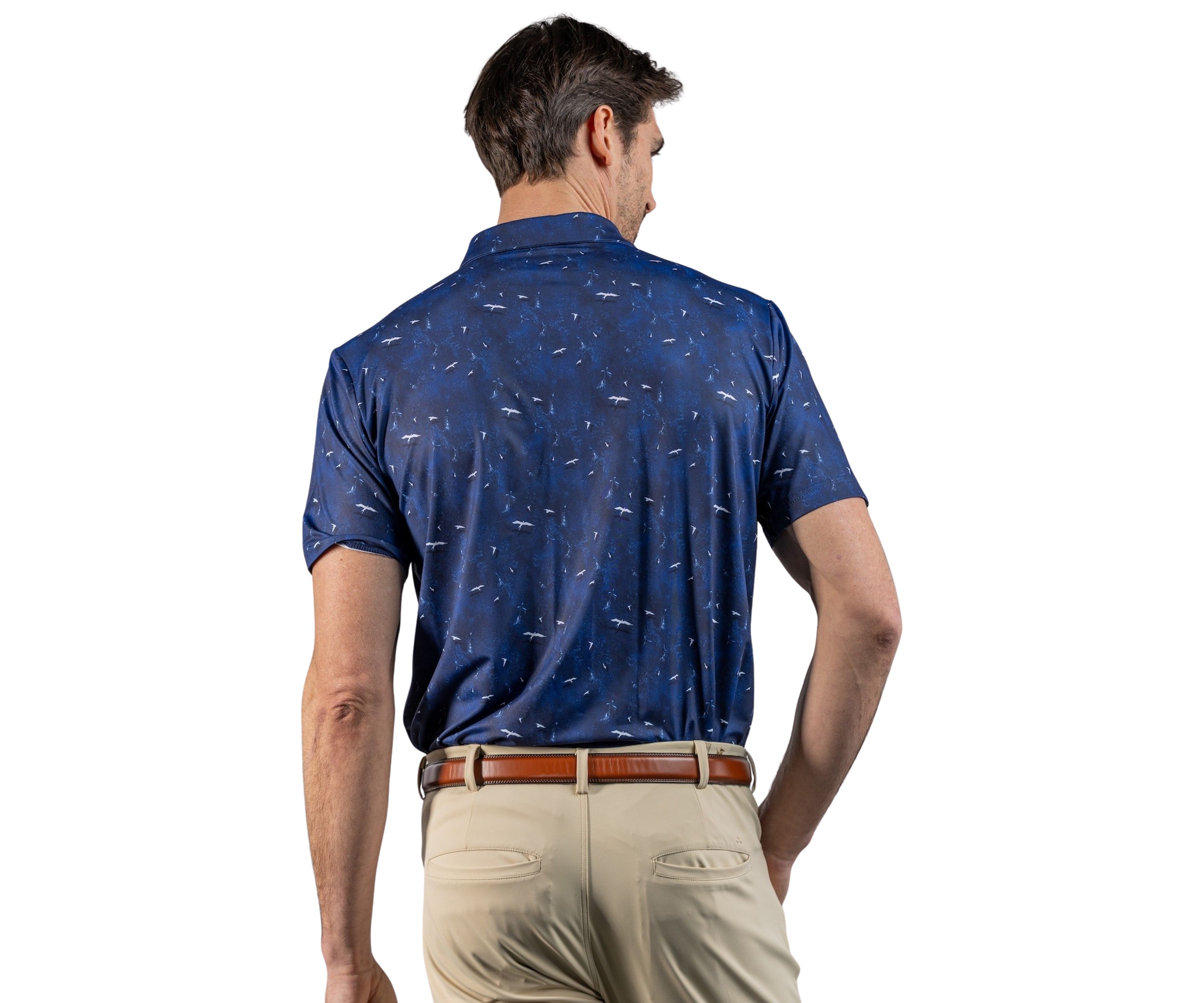 Mens Mag Bay Printed Polo Shirt