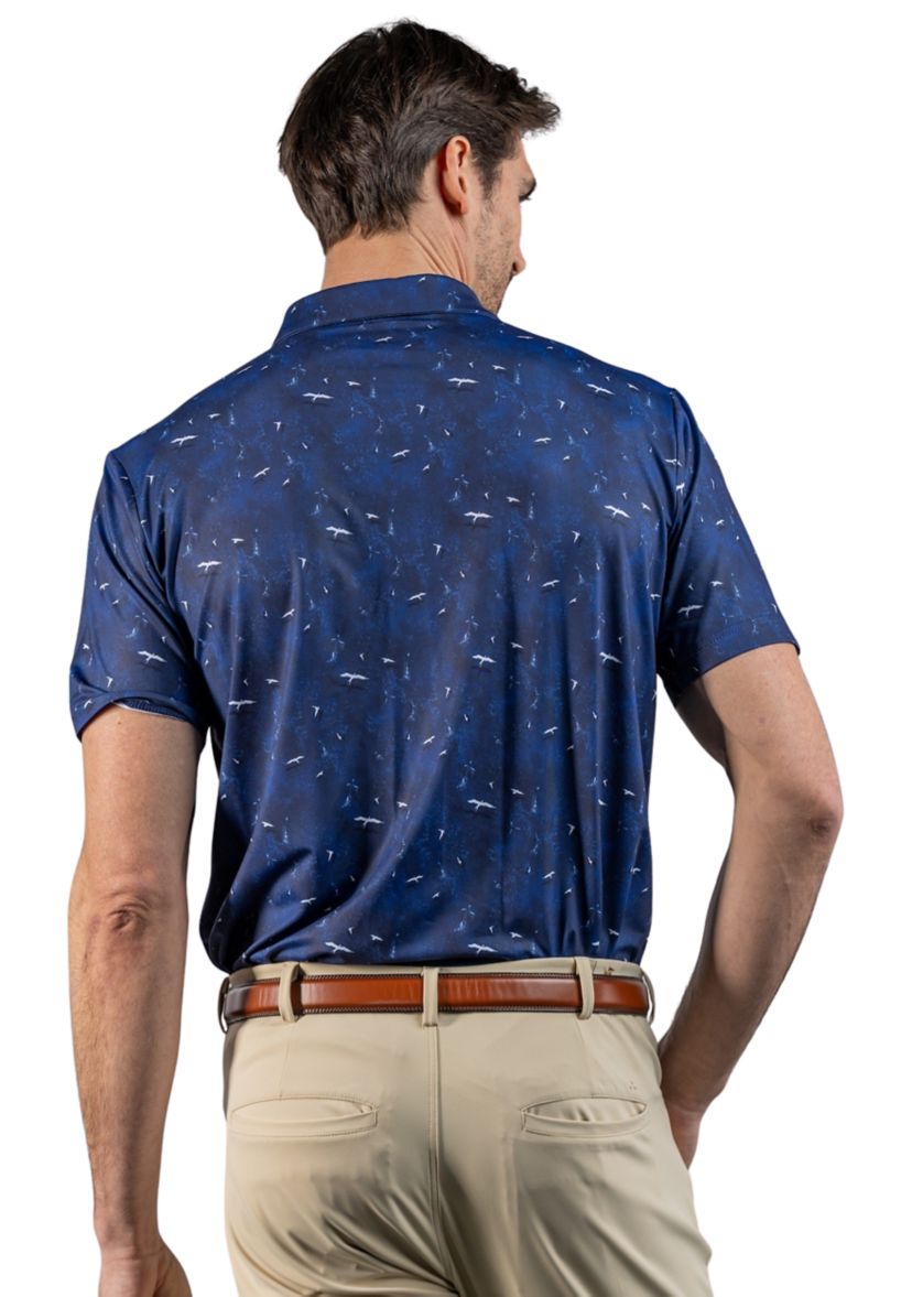 Mens Mag Bay Printed Polo Shirt