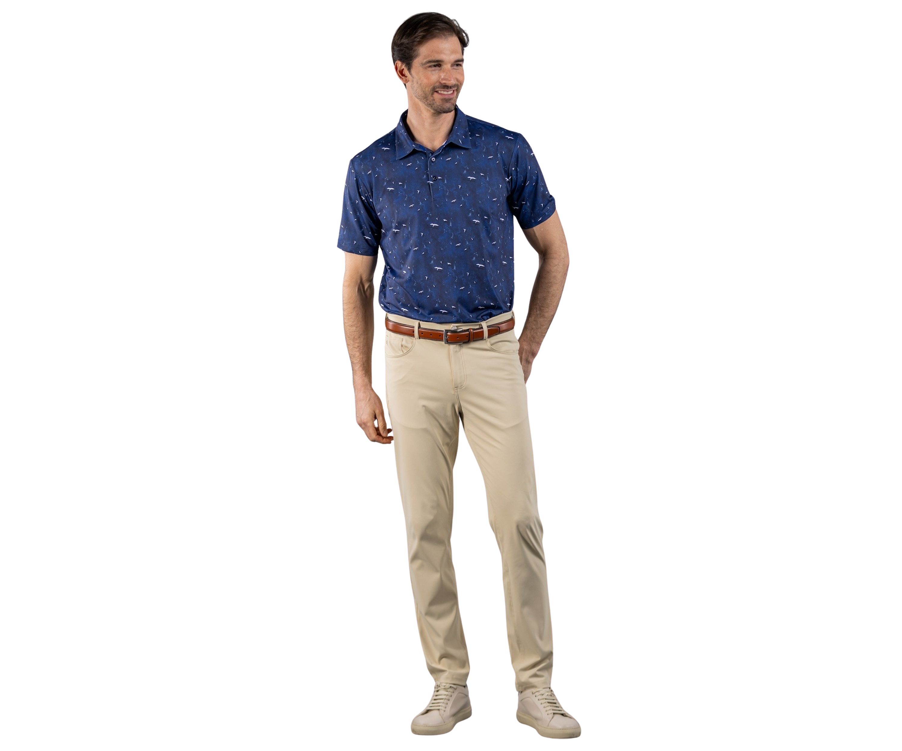 Mens Mag Bay Printed Polo Shirt