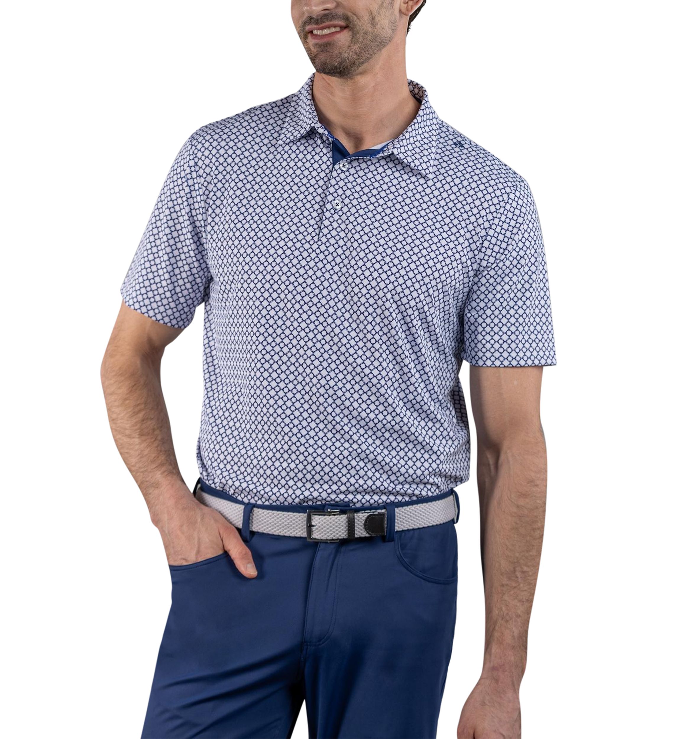 Mens Printed Polo Shirt