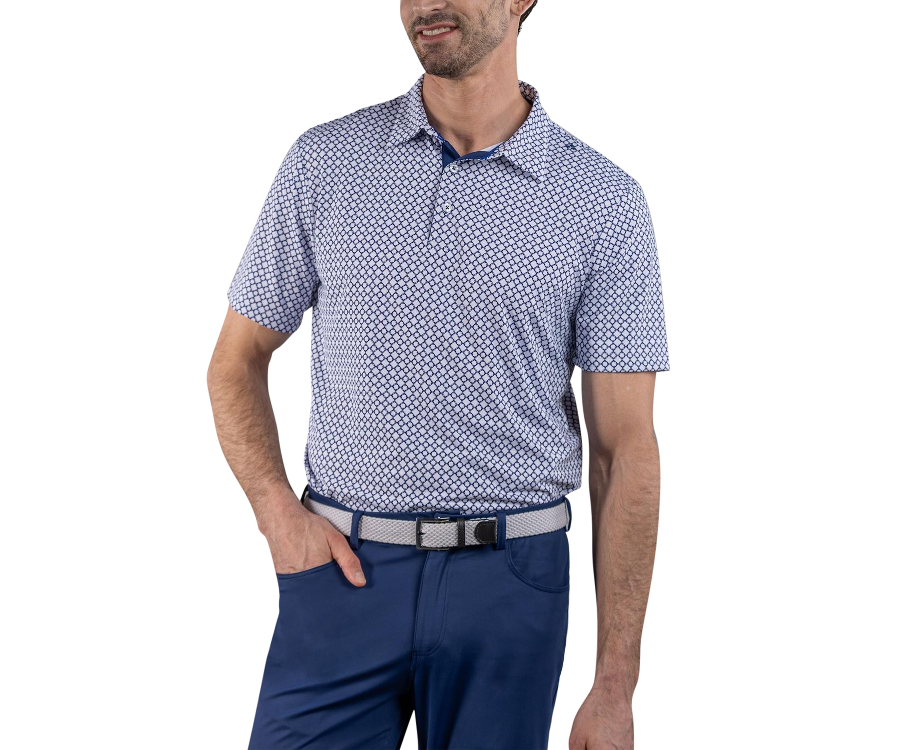 Mens Printed Polo Shirt