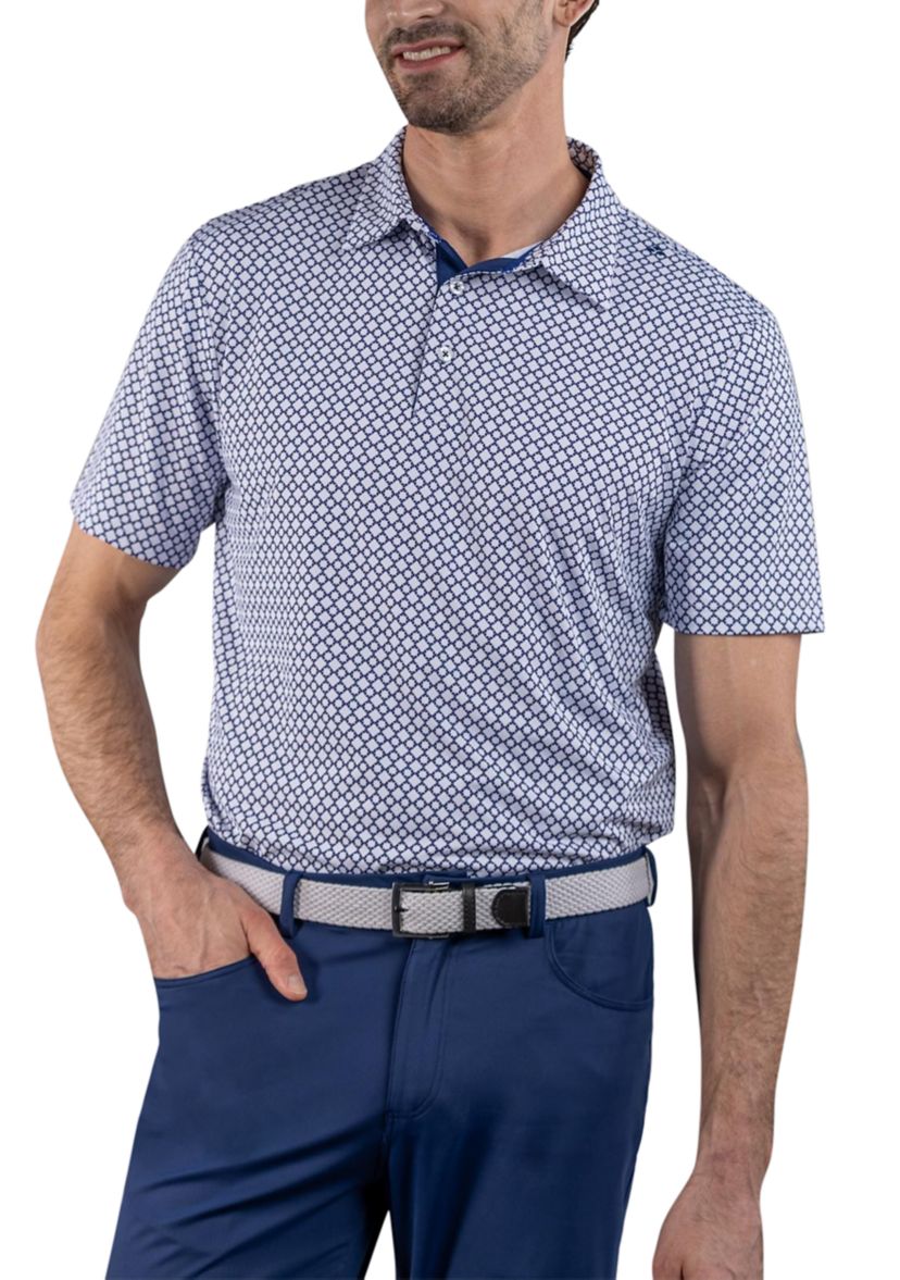 Mens Printed Polo Shirt