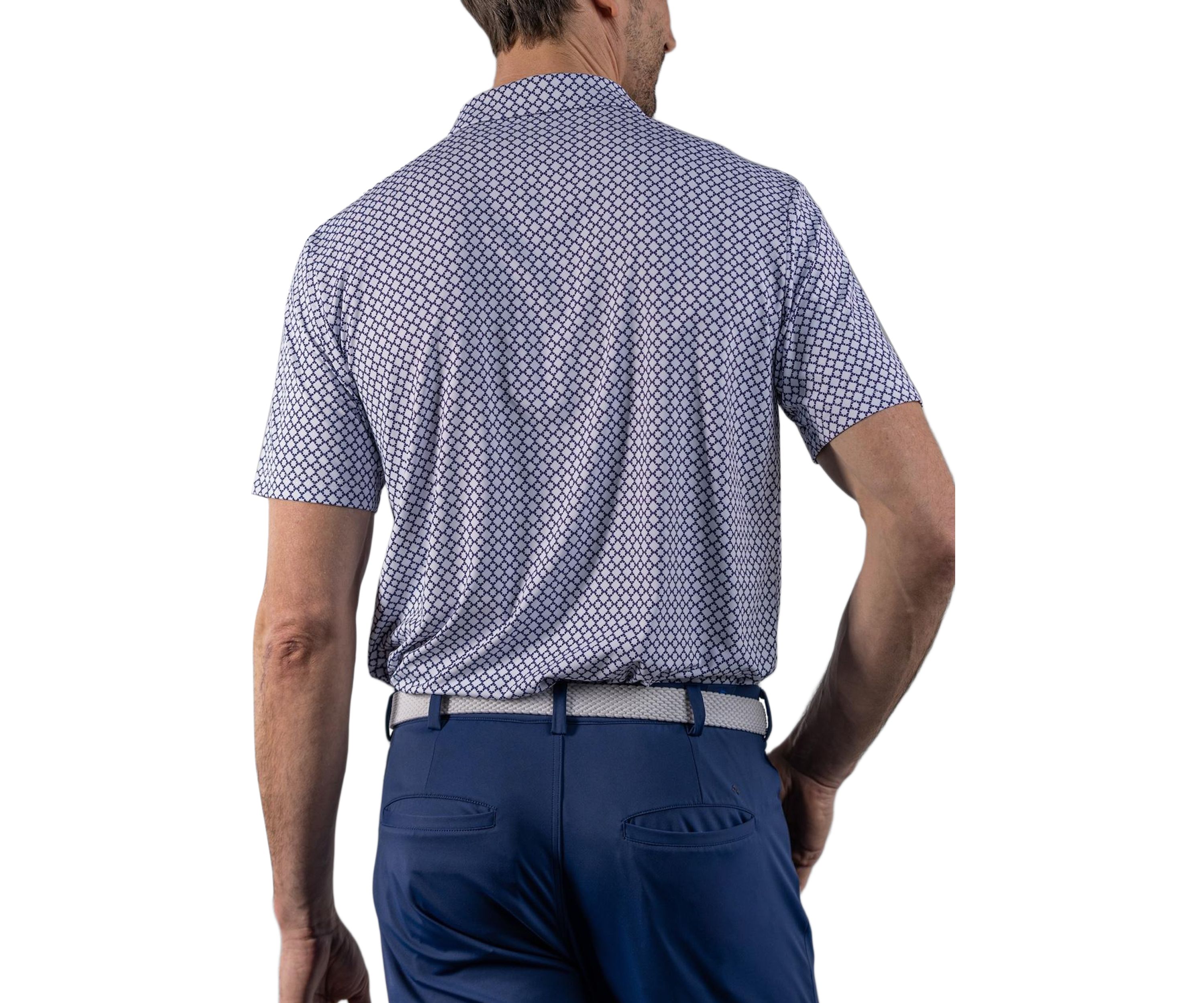 Mens Printed Polo Shirt