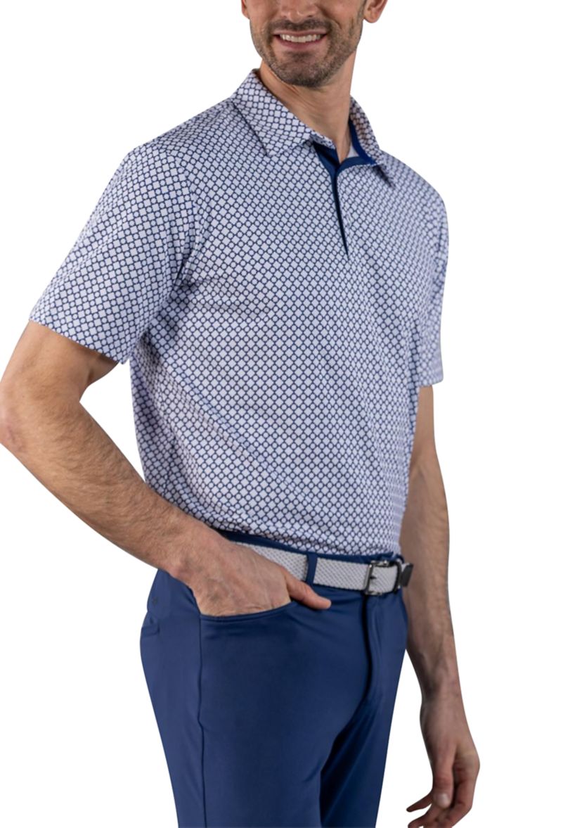 Mens Printed Polo Shirt