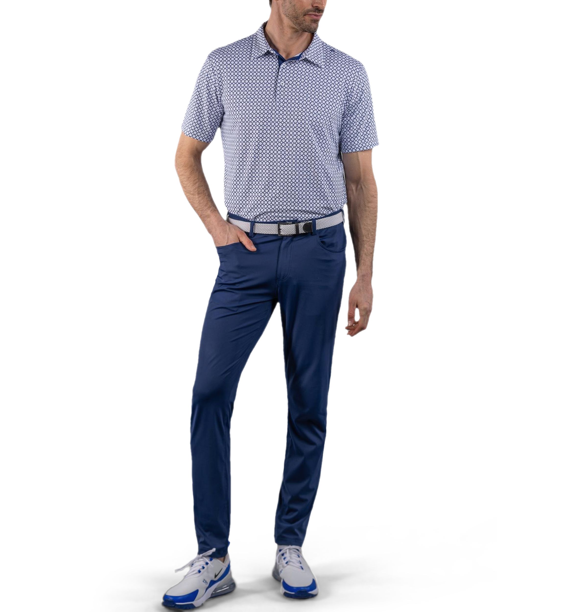 Mens Printed Polo Shirt