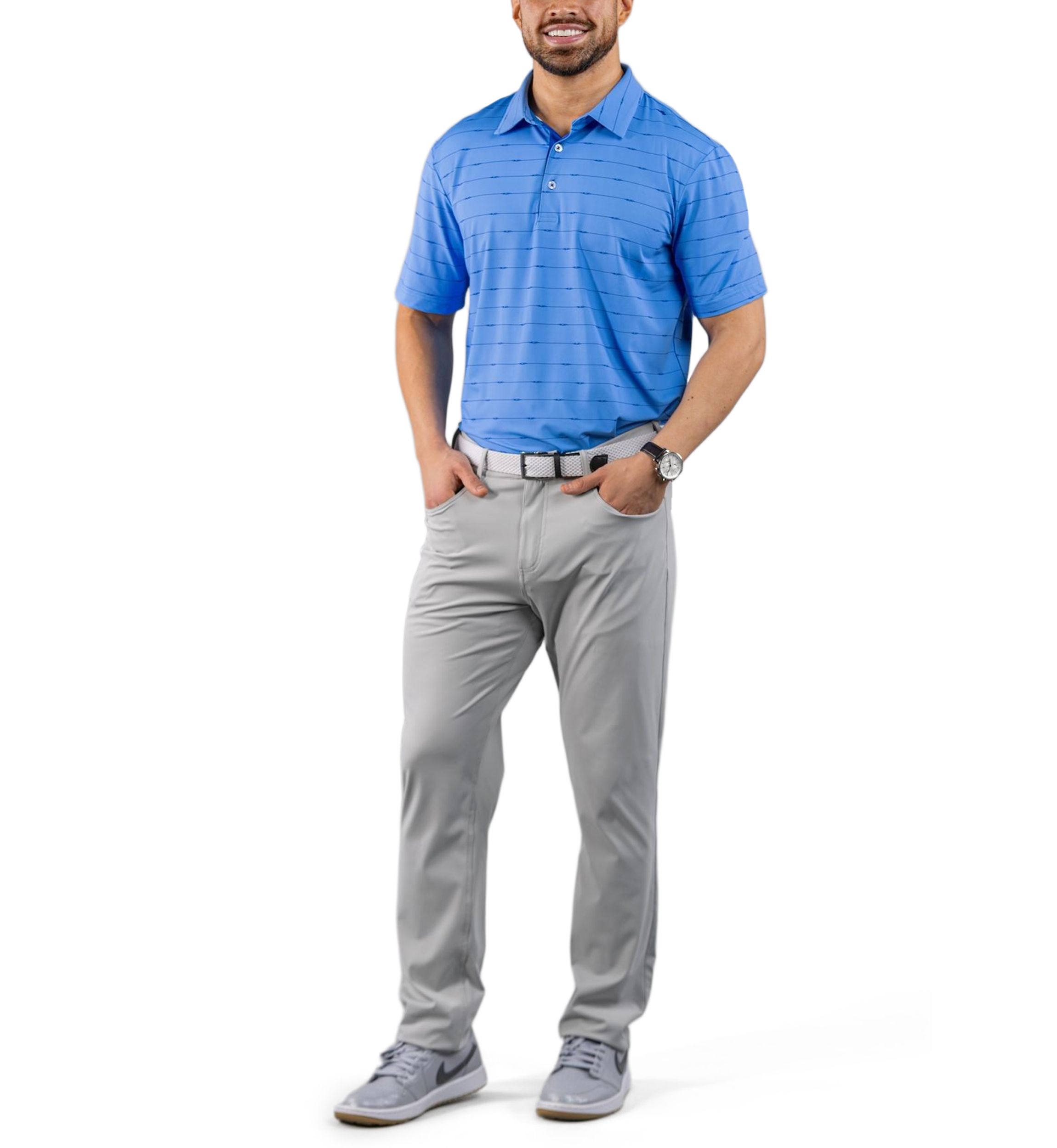 Mens Rigging Stripe Polo Shirt