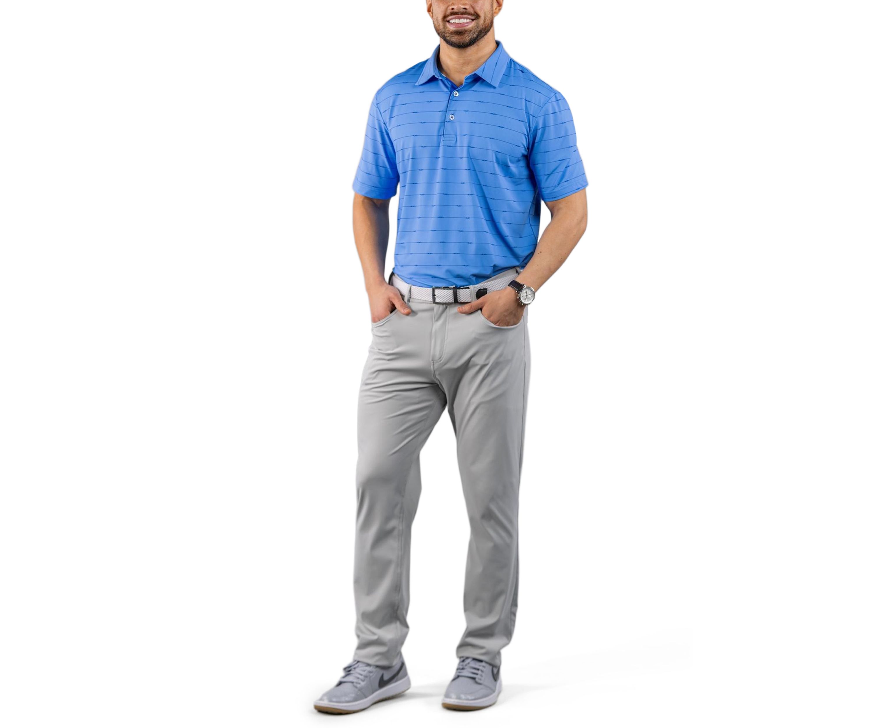 Mens Rigging Stripe Polo Shirt