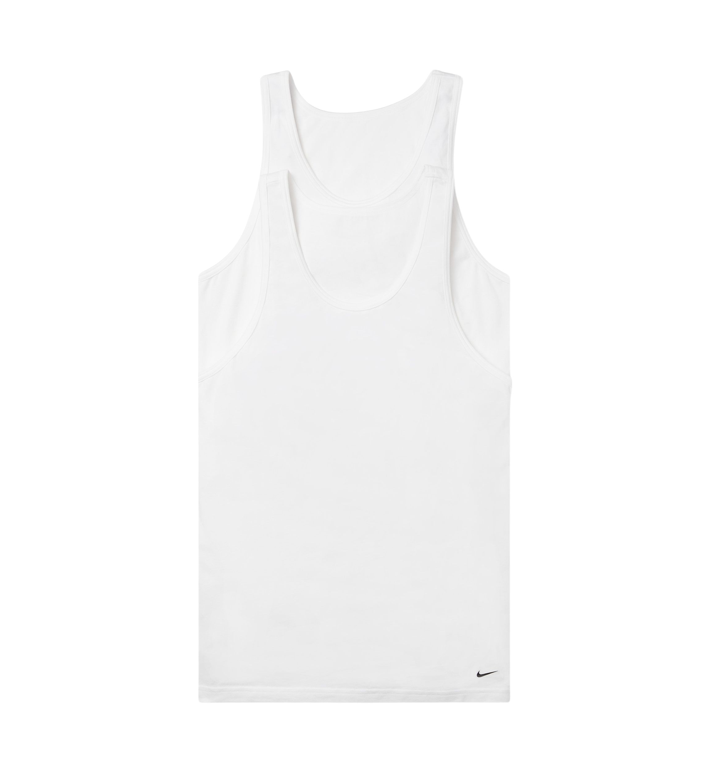 Dri-Fit Essential Cotton Stretch Tank Top Undershirts - 2 Pack