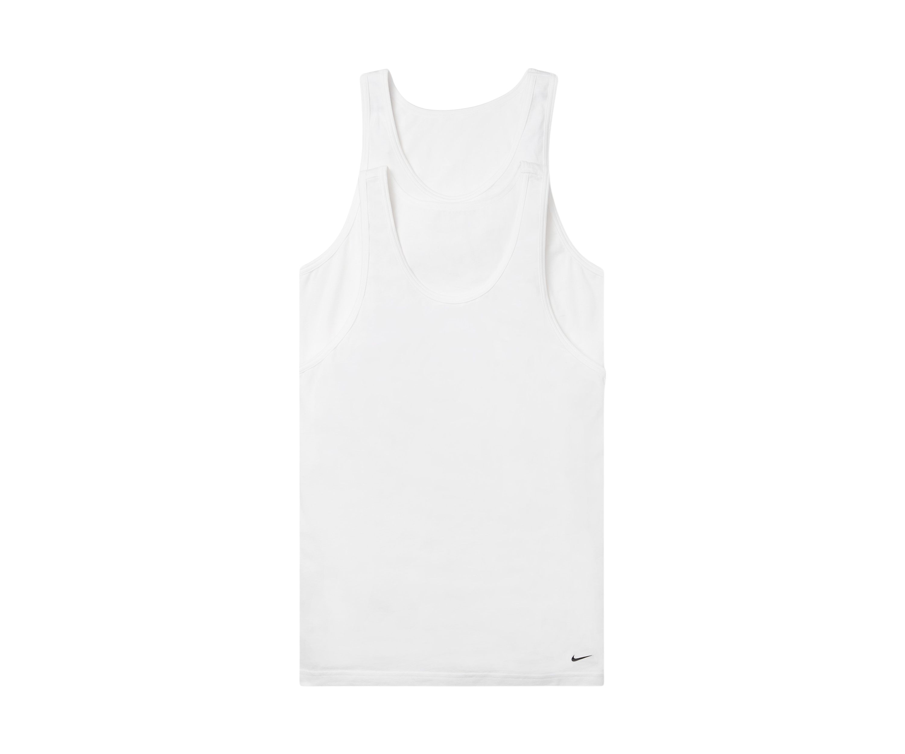 Dri-Fit Essential Cotton Stretch Tank Top Undershirts - 2 Pack