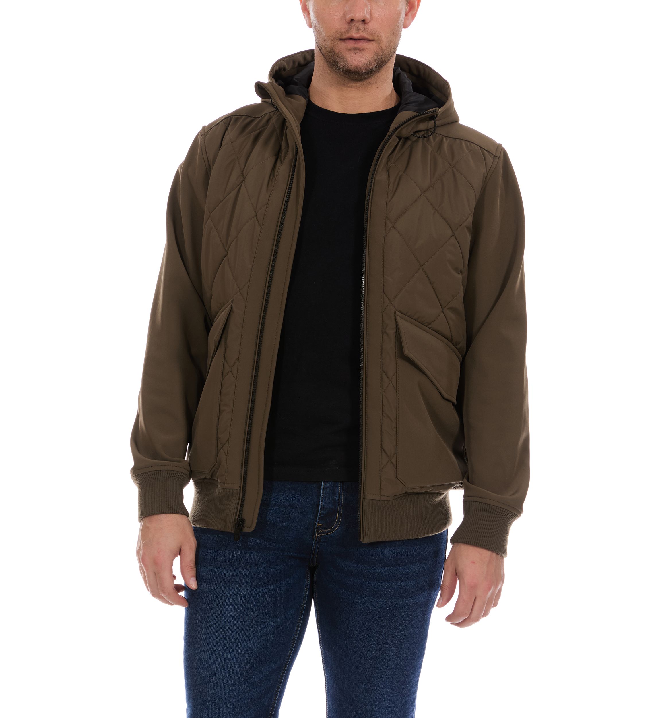 Quilted Bomber Jacket