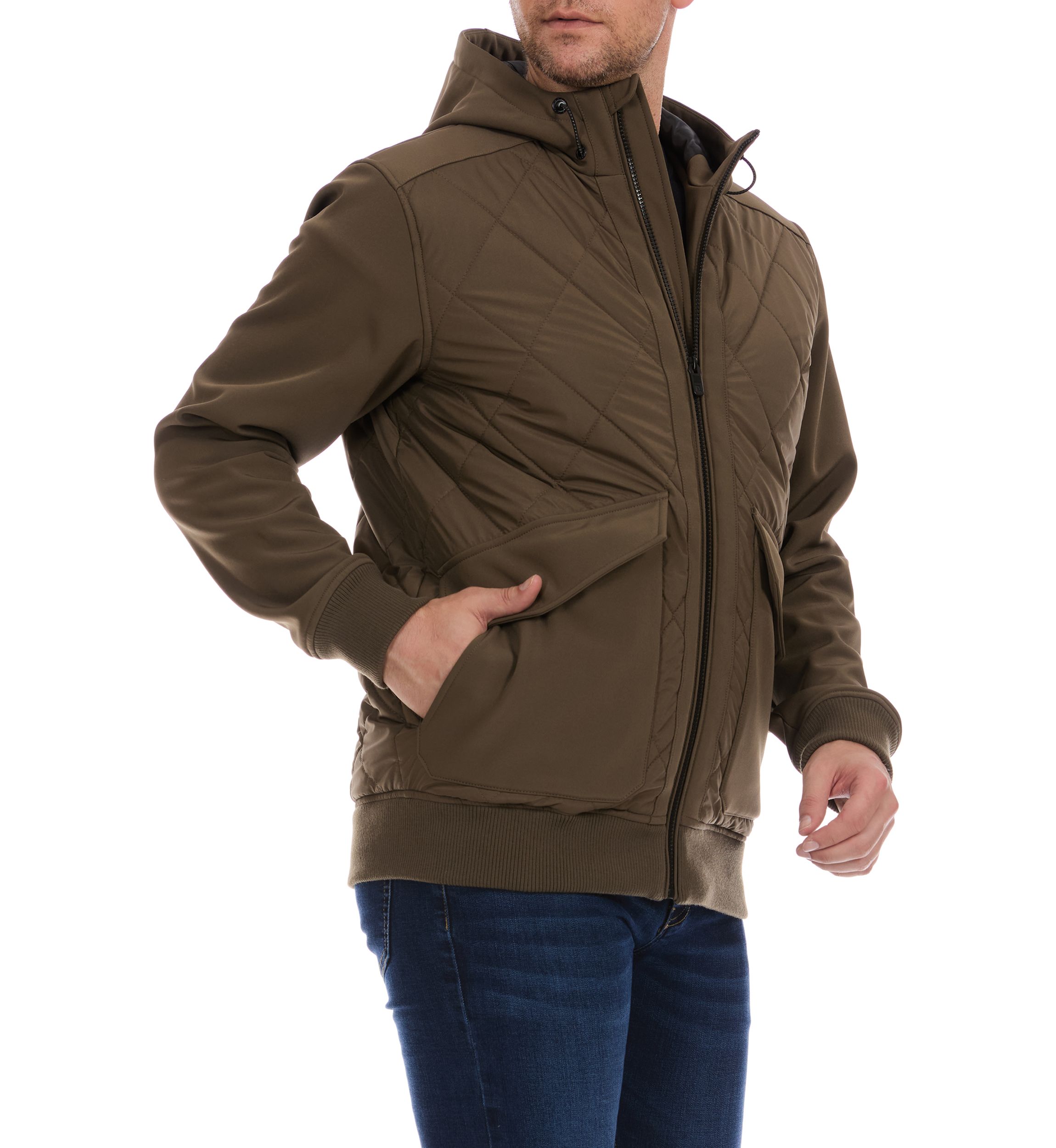 Quilted Bomber Jacket