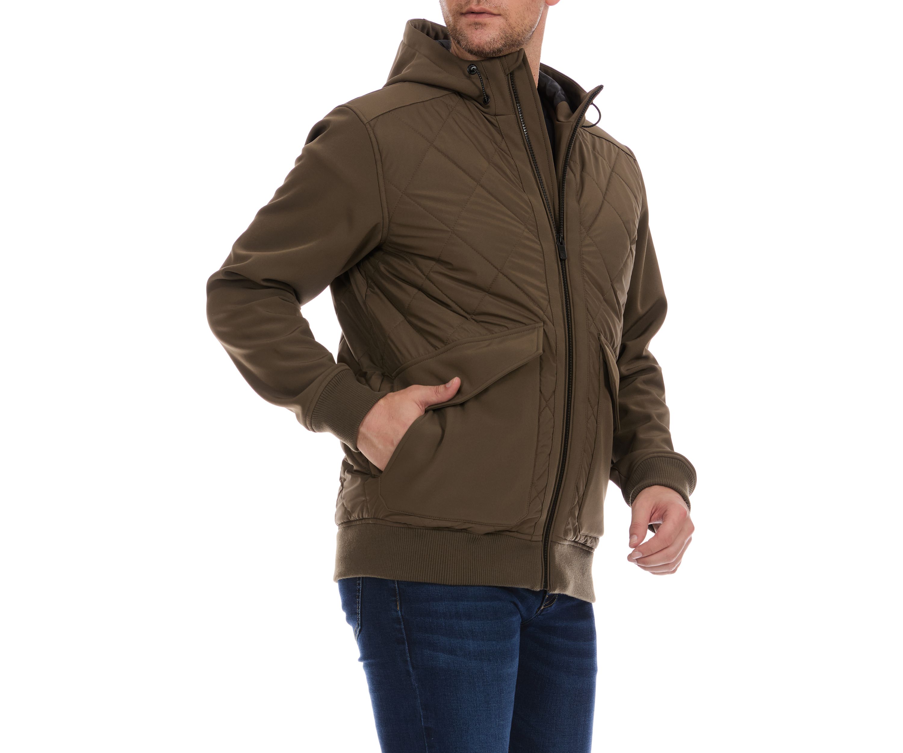 Quilted Bomber Jacket