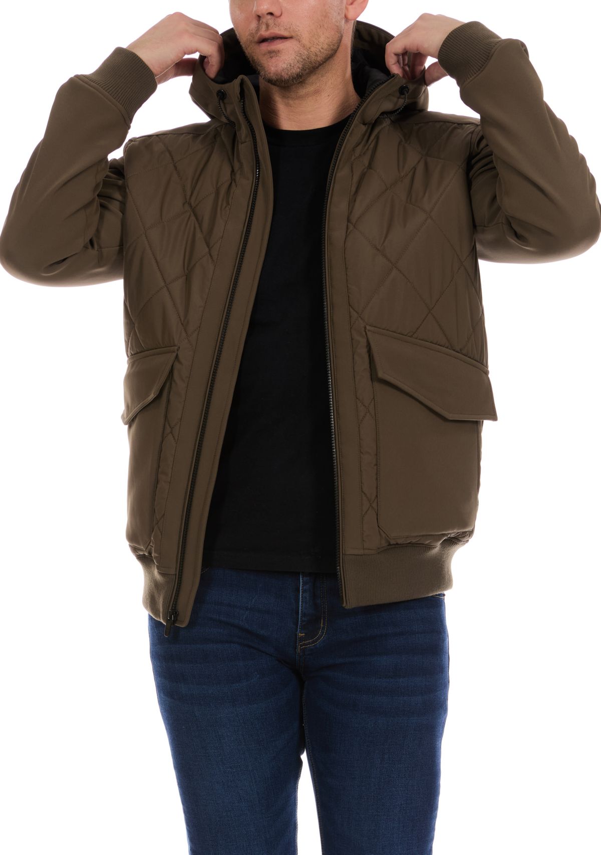 Quilted Bomber Jacket
