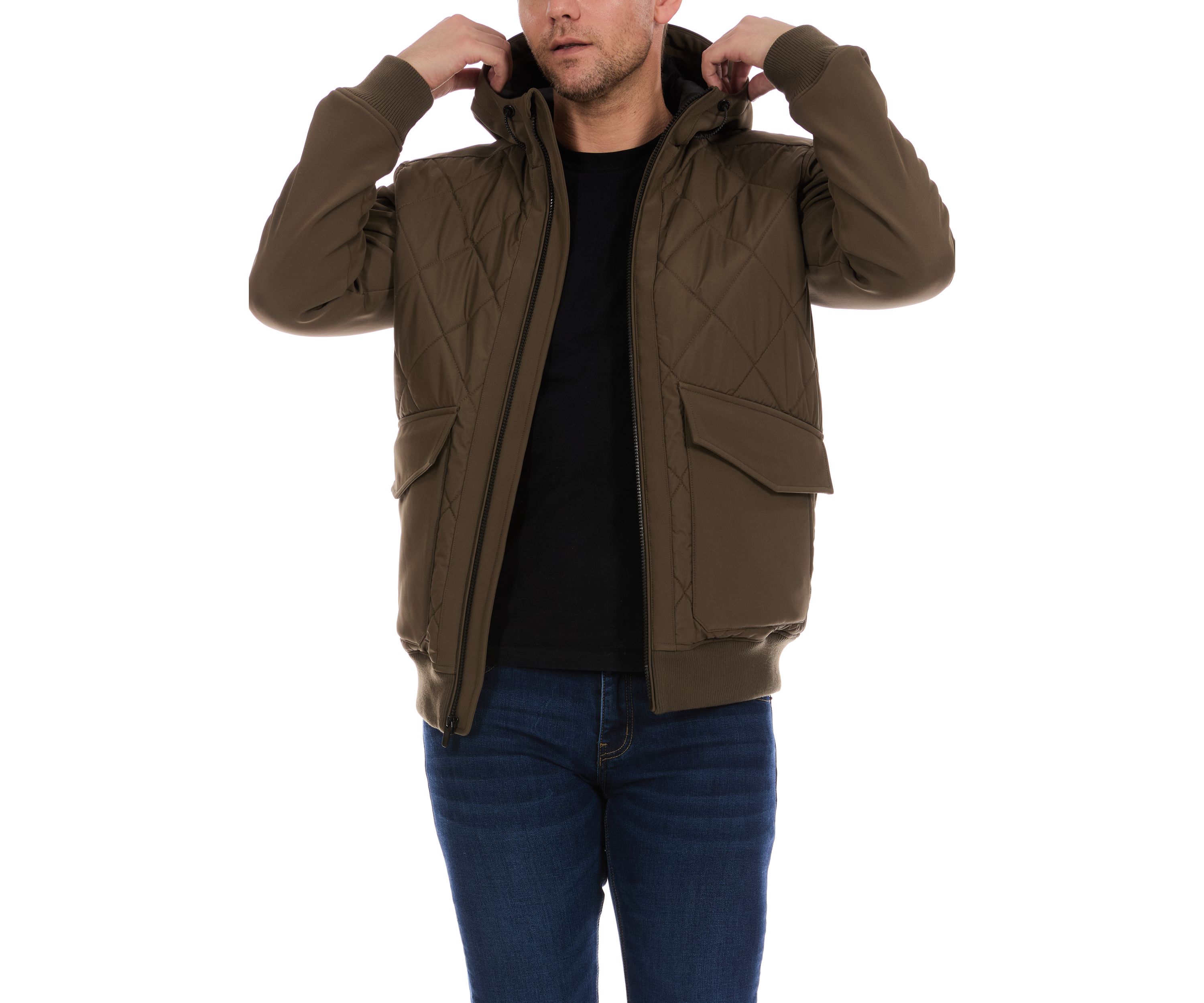 Quilted Bomber Jacket