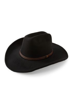 Frye Black Braided Belted Western Hat NEW NWT Frye Black Braided Belted Western Hat NEW NWT main image 3