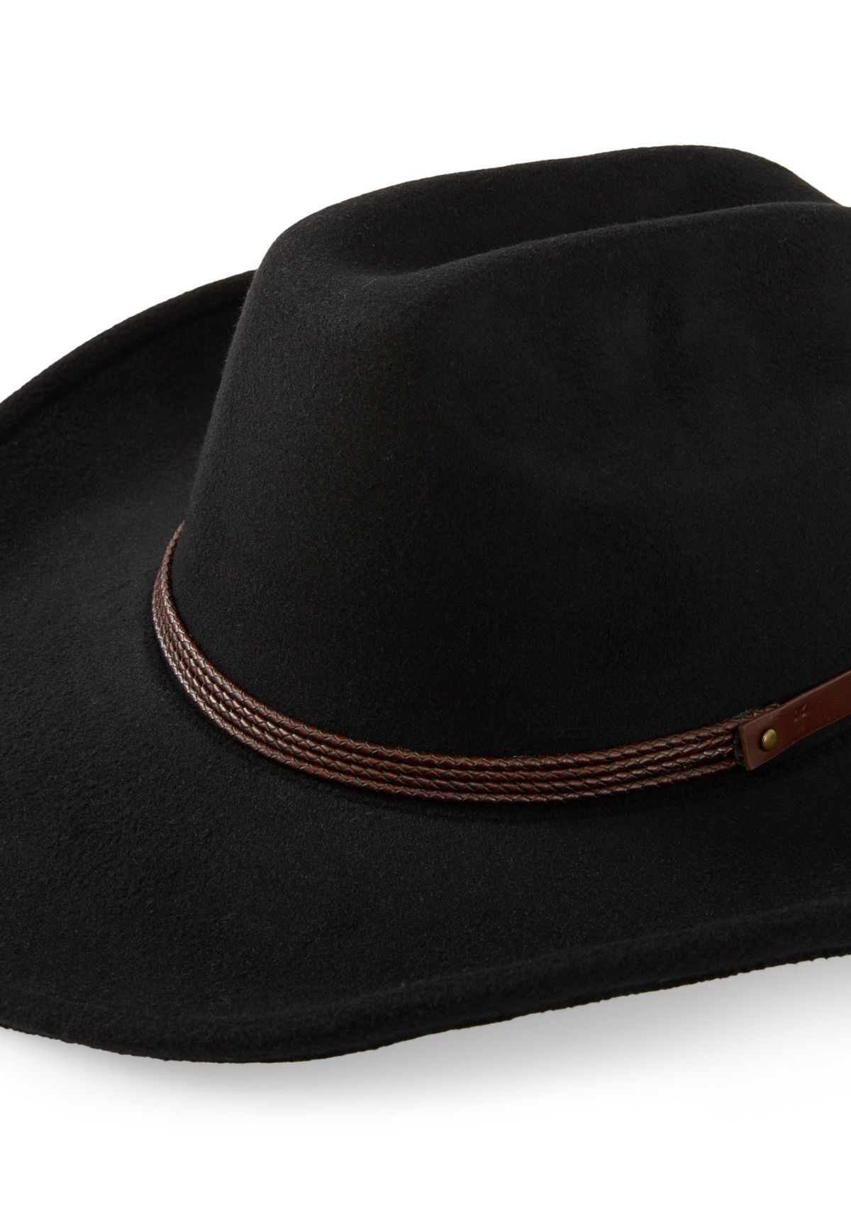 Faux Felt Cattlemans Crease Cowboy Hat