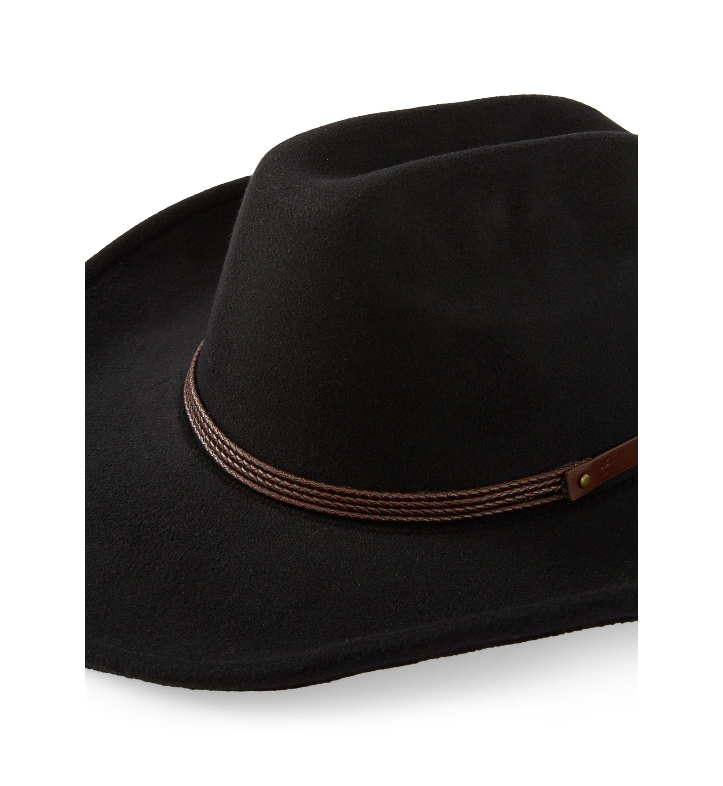 Faux Felt Cattlemans Crease Cowboy Hat