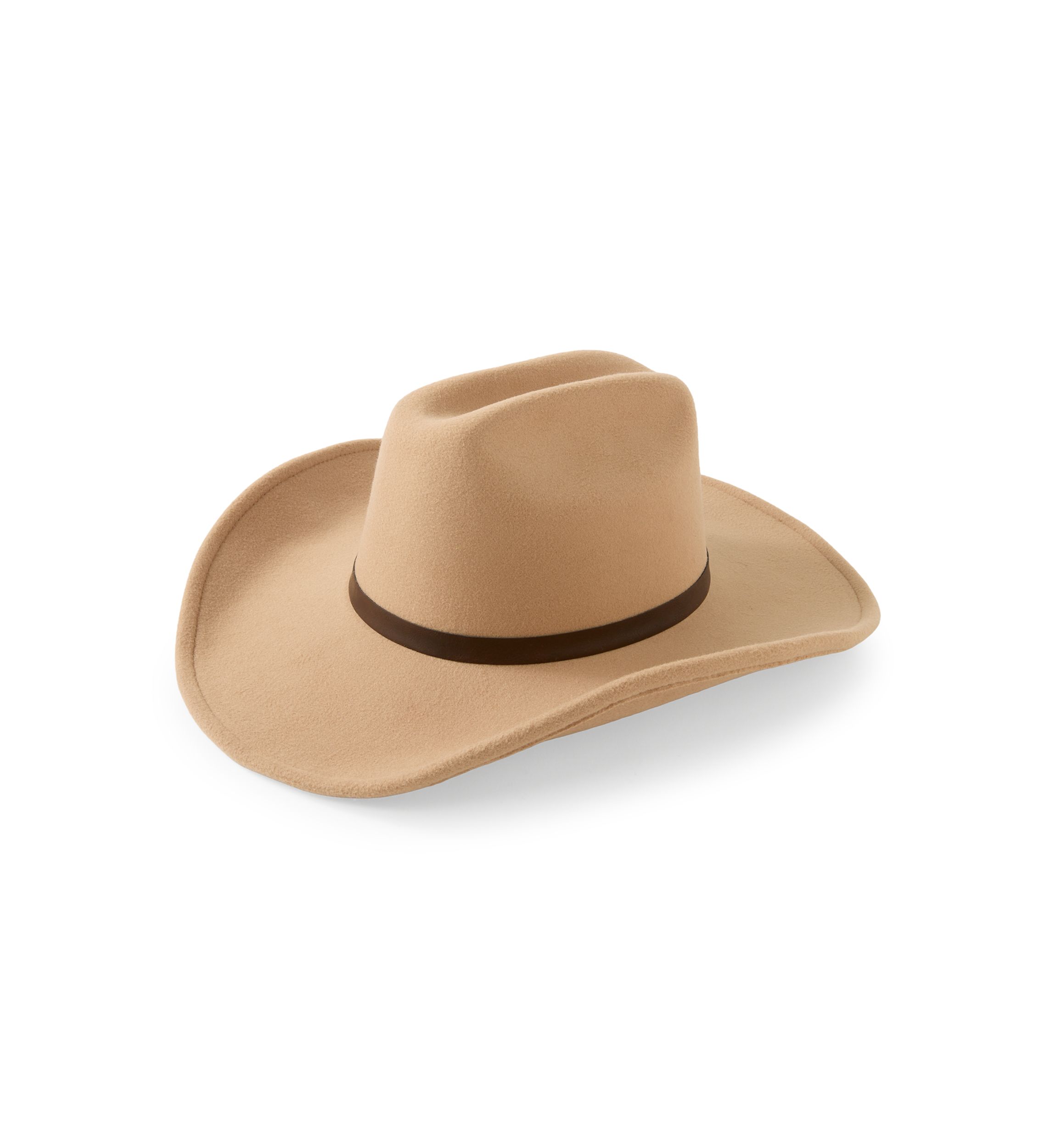 Faux Felt Cattlemans Crease Cowboy Hat 