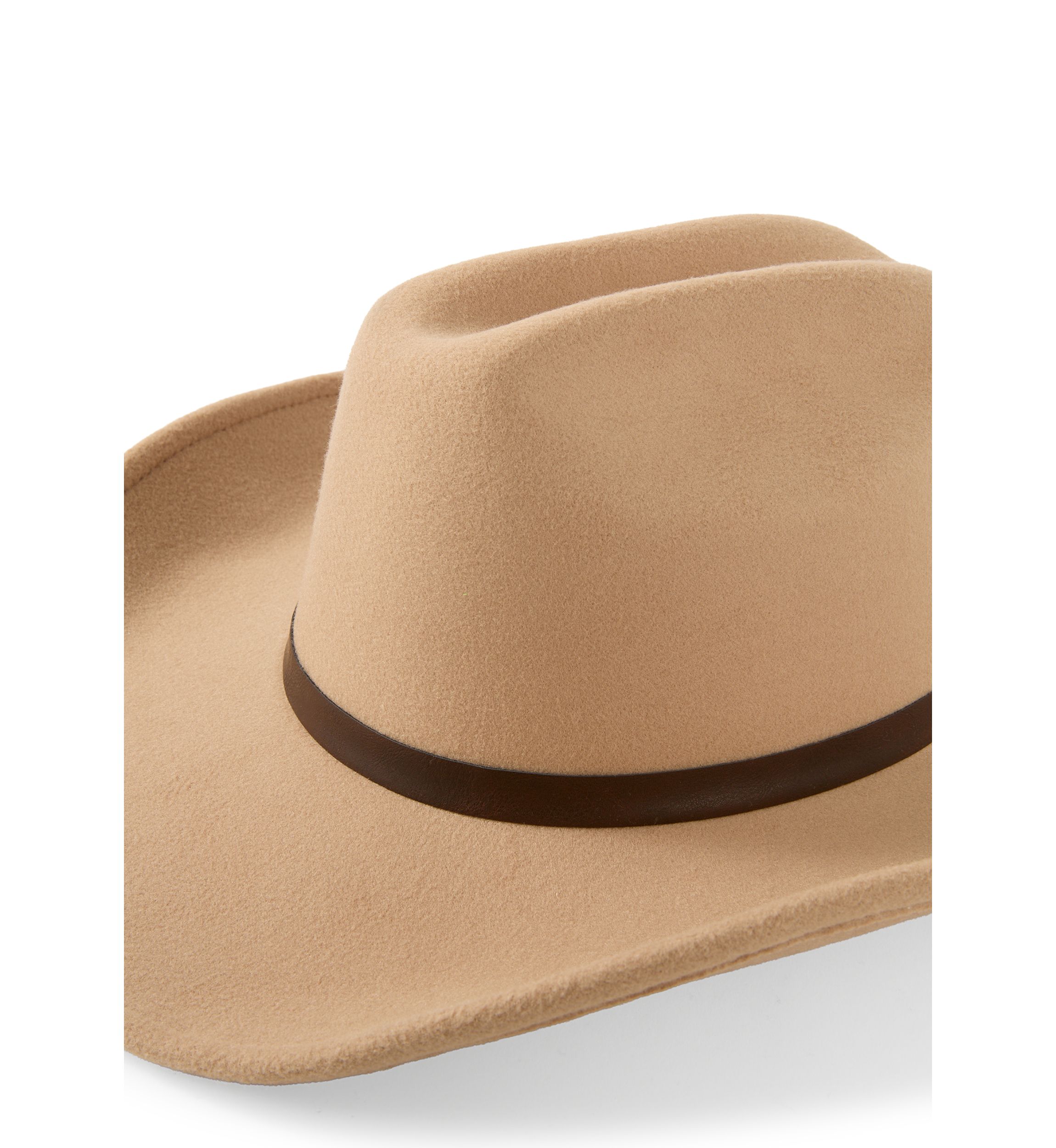 Faux Felt Cattlemans Crease Cowboy Hat 