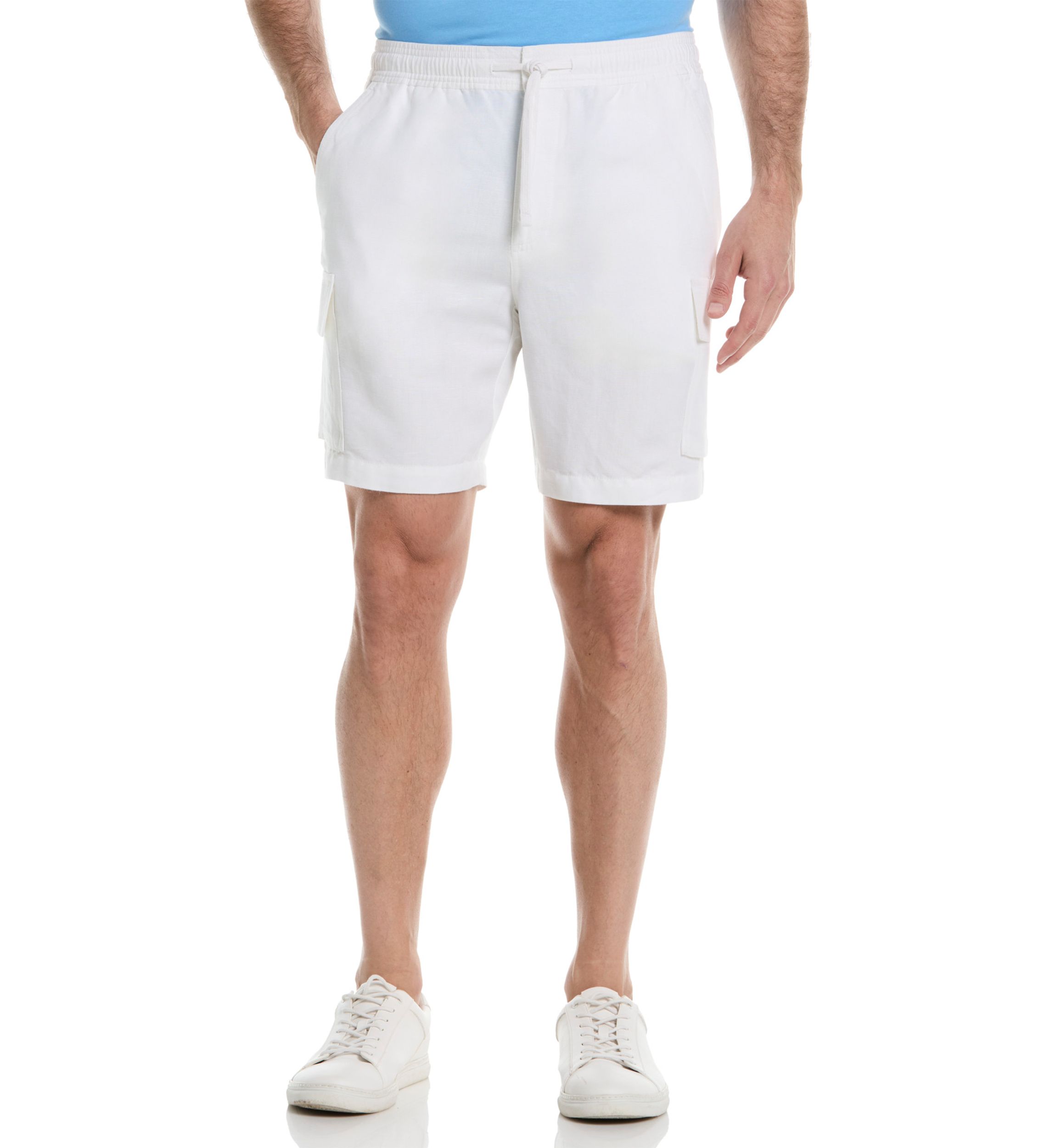 Mens Solid Cargo Shorts