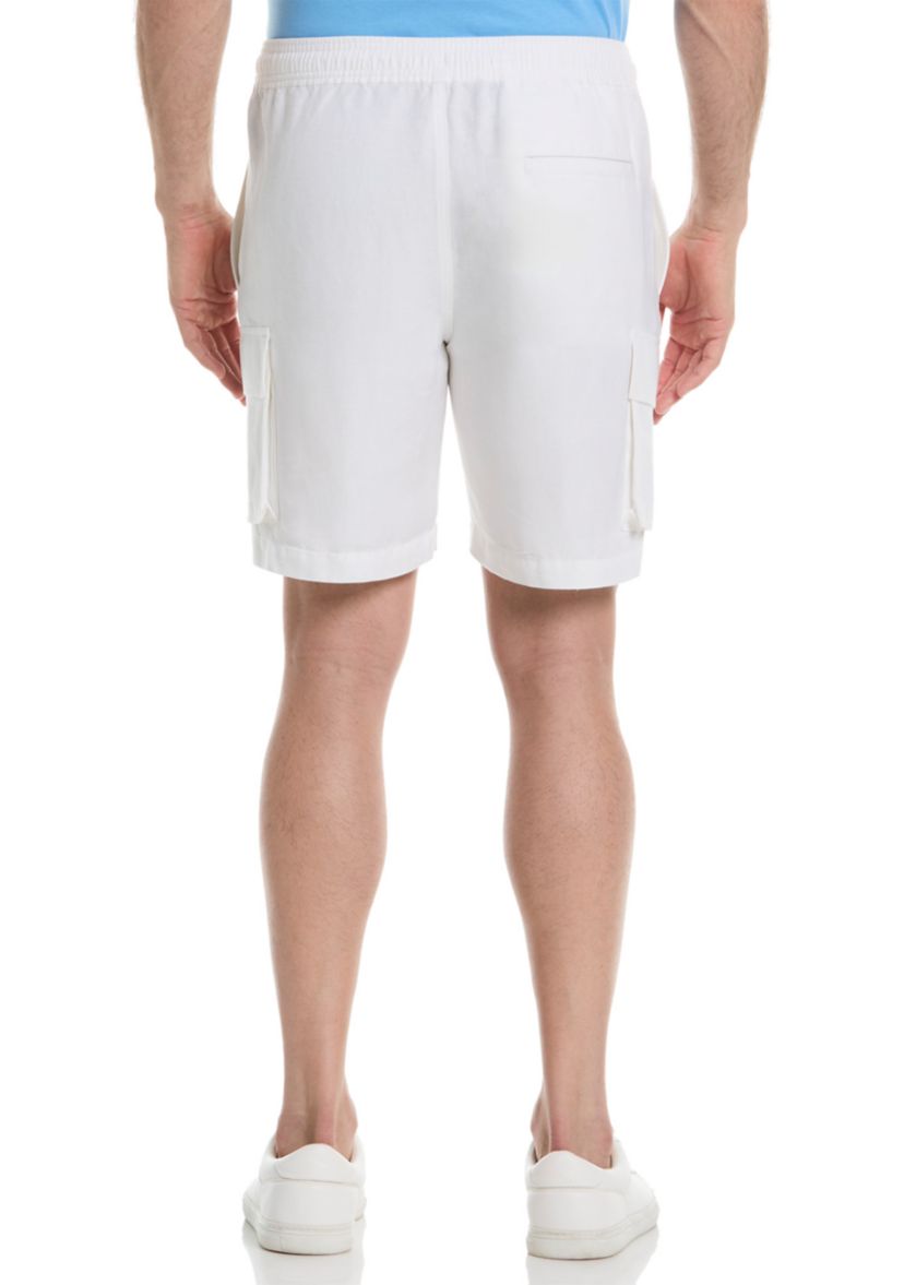 Mens Solid Cargo Shorts