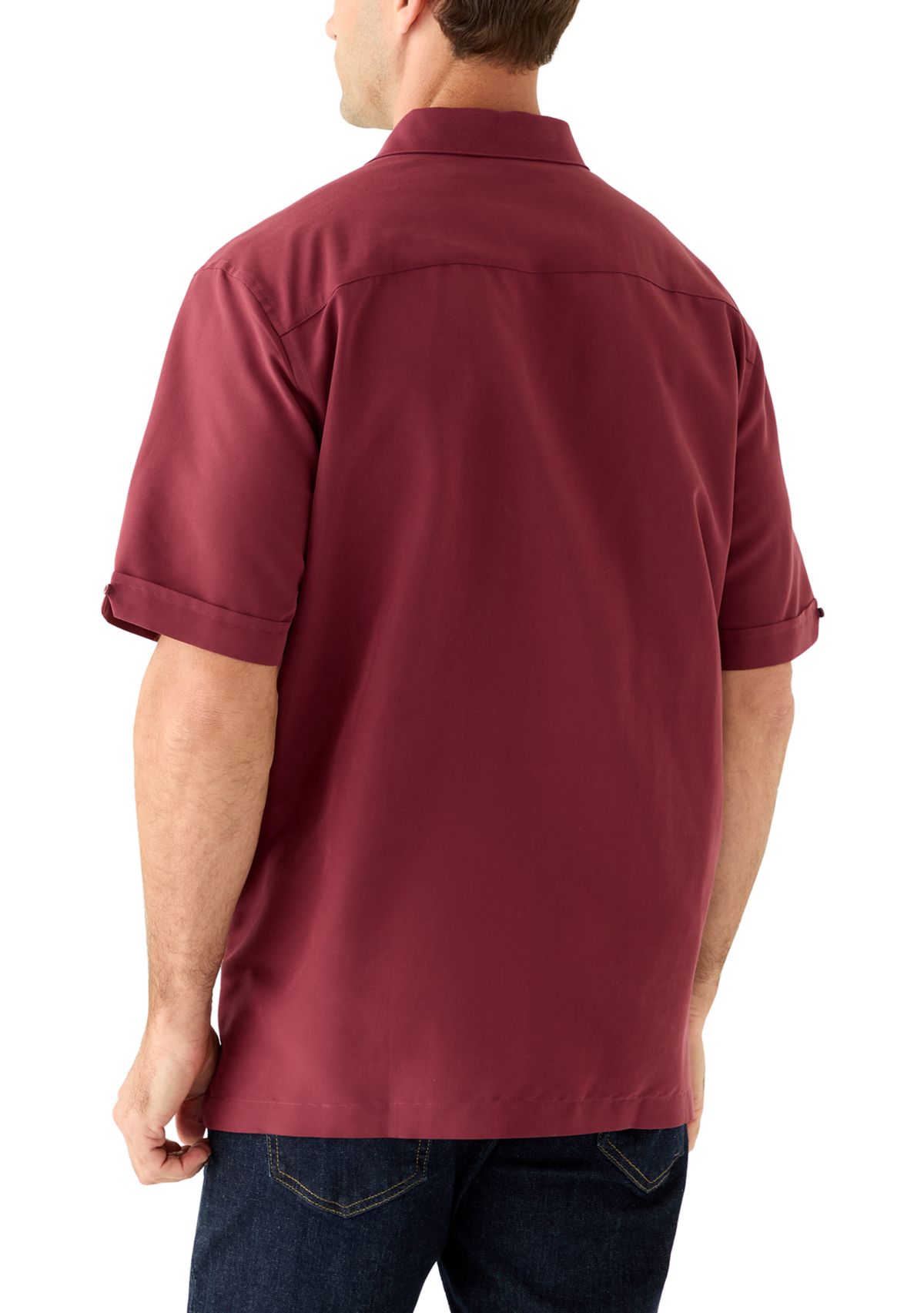 Mens Argyle Embroidery Panel Shirt