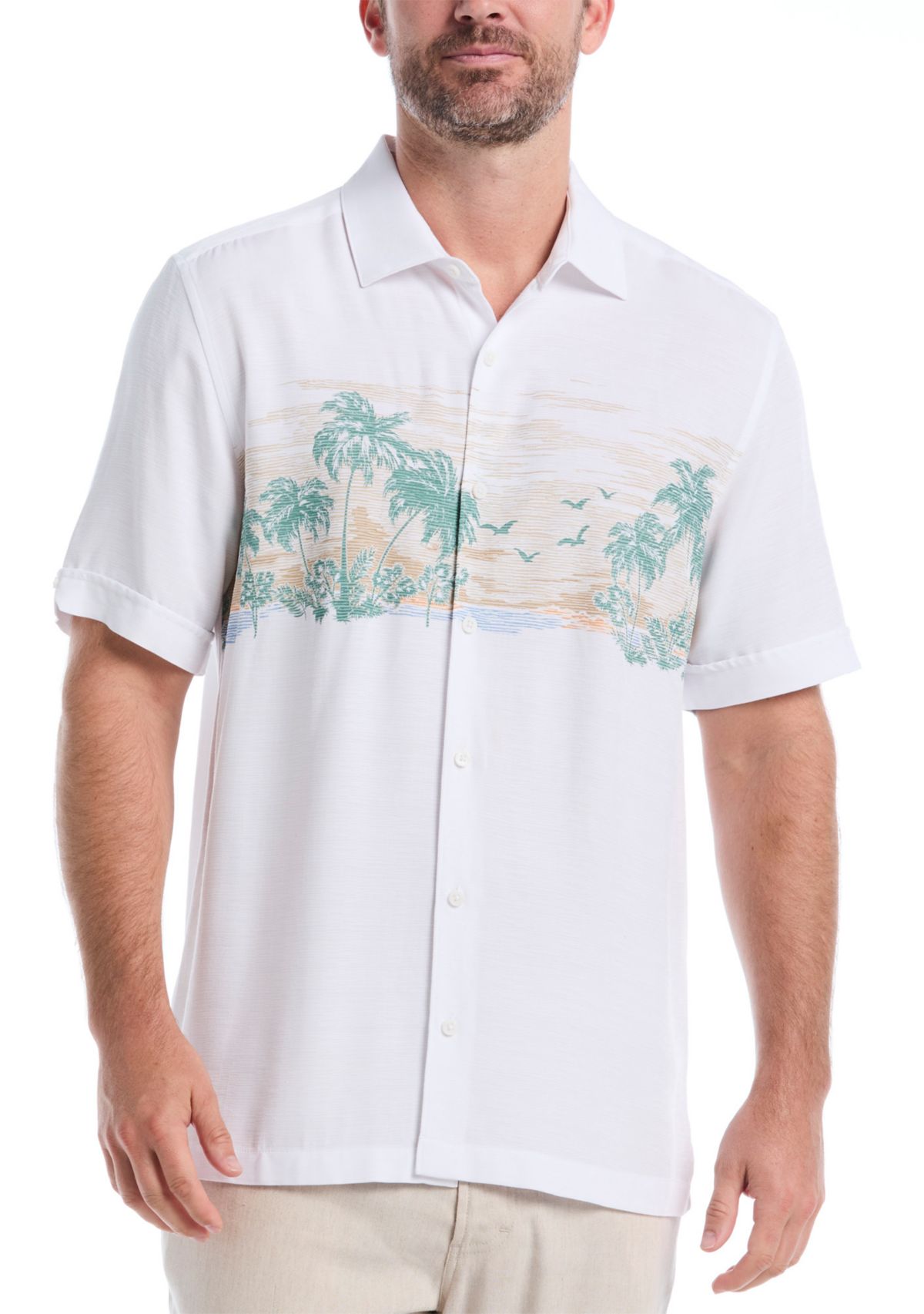 Mens Scenic Printed Short Sleeve Shirt