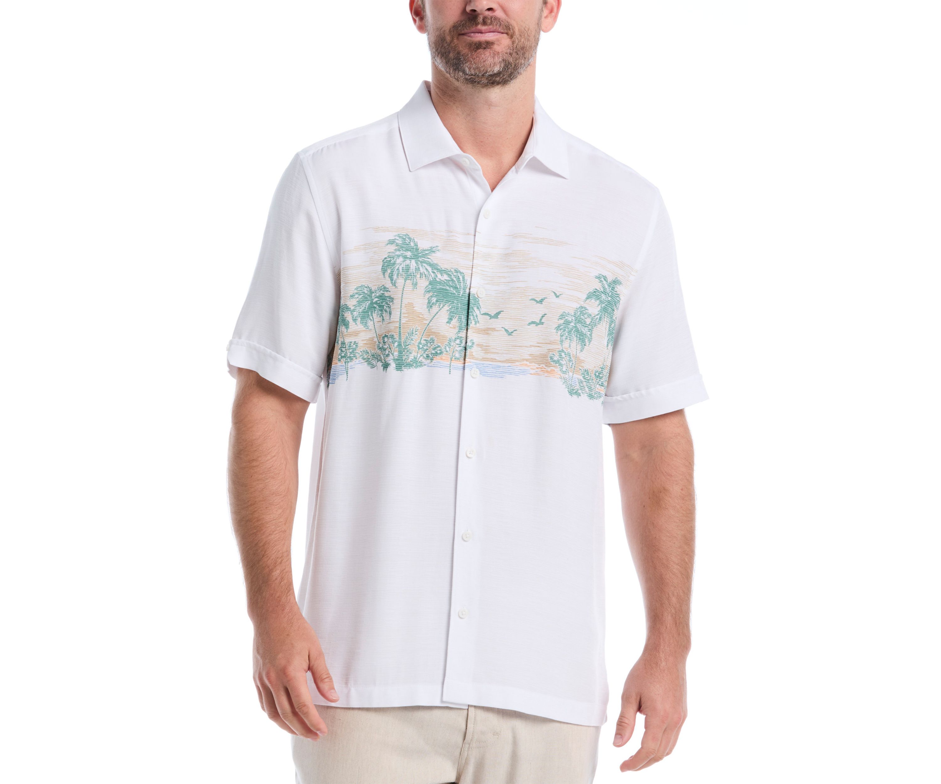 Mens Scenic Printed Short Sleeve Shirt