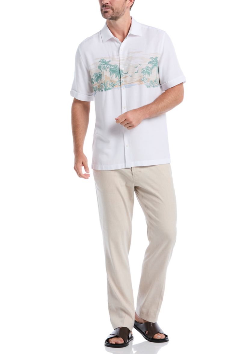 Mens Scenic Printed Short Sleeve Shirt