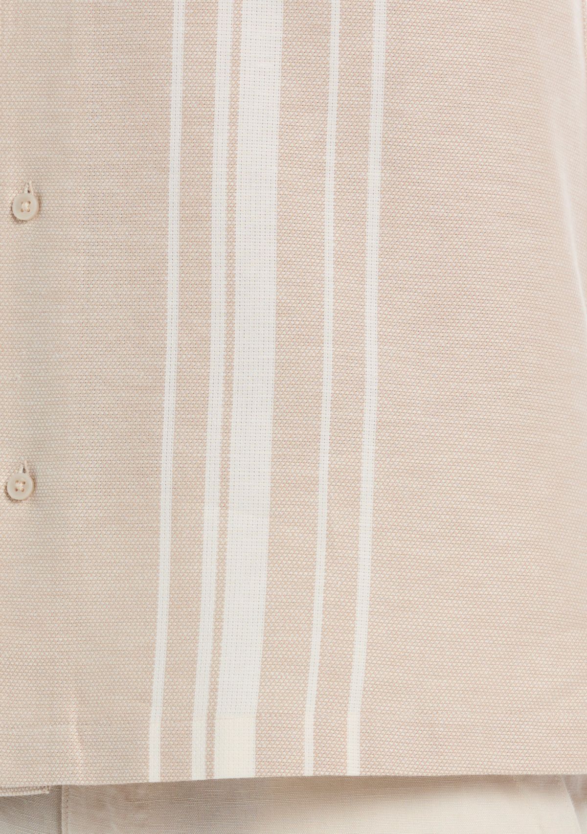 Mens Yarn Dyed Panel Dobby Shirt