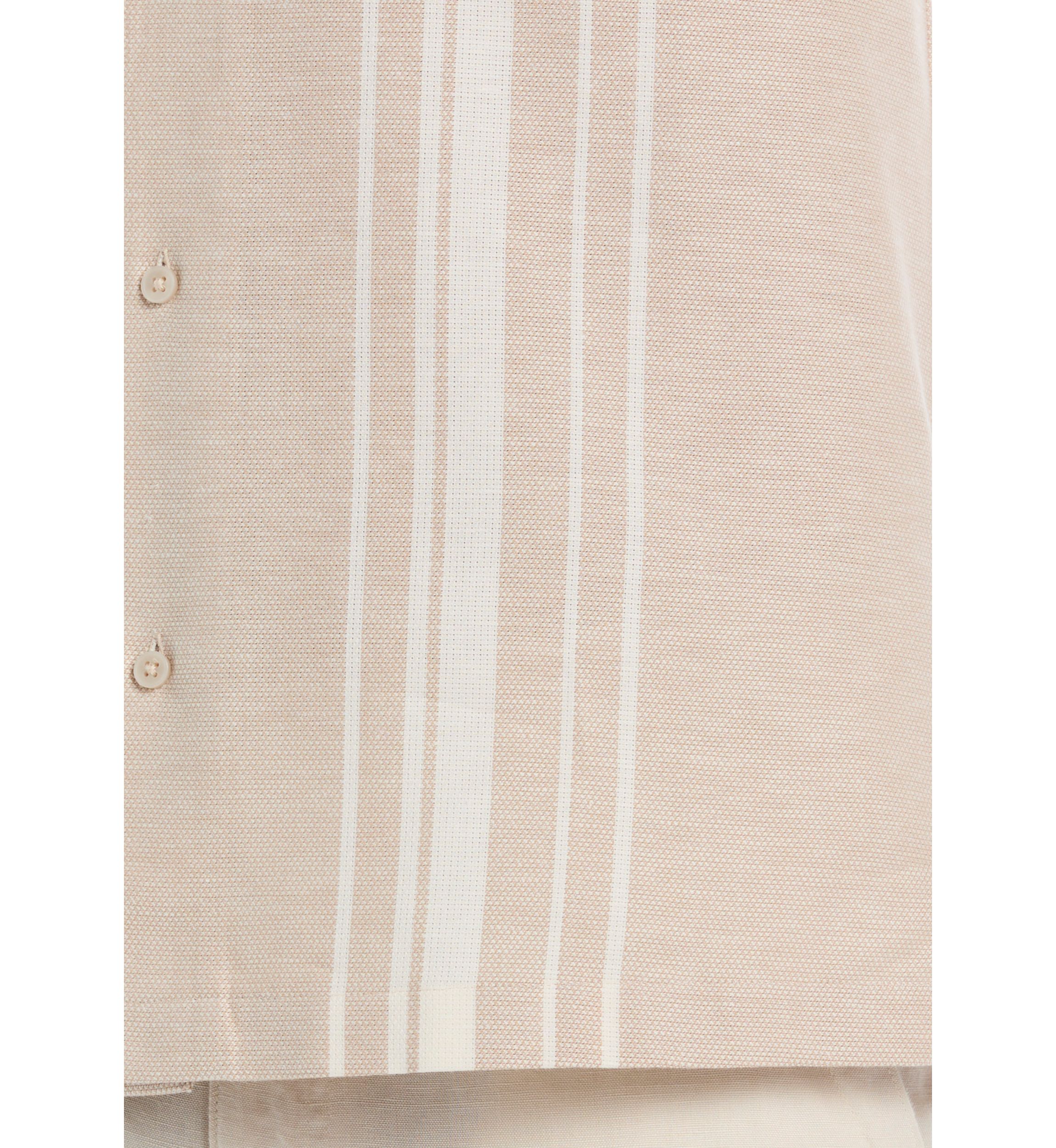 Mens Yarn Dyed Panel Dobby Shirt