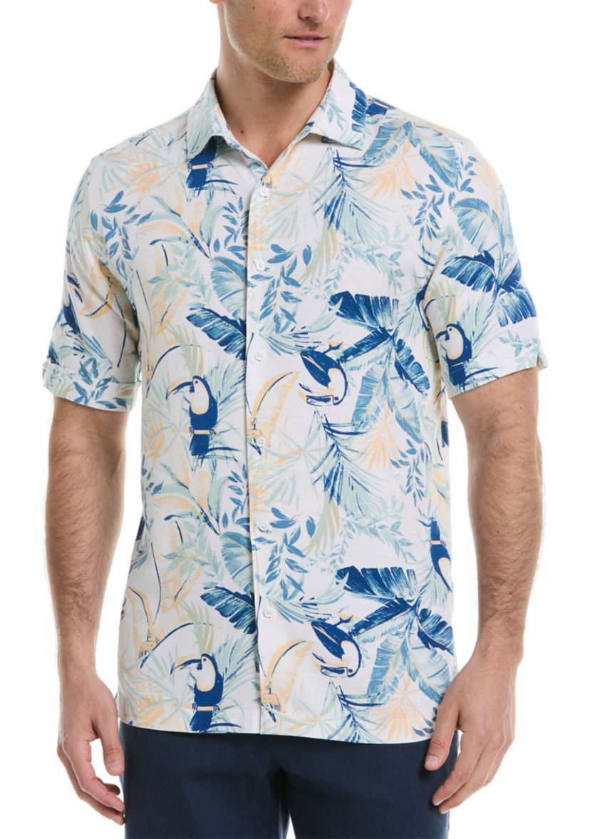 Mens Toucan Printed Woven Shirt