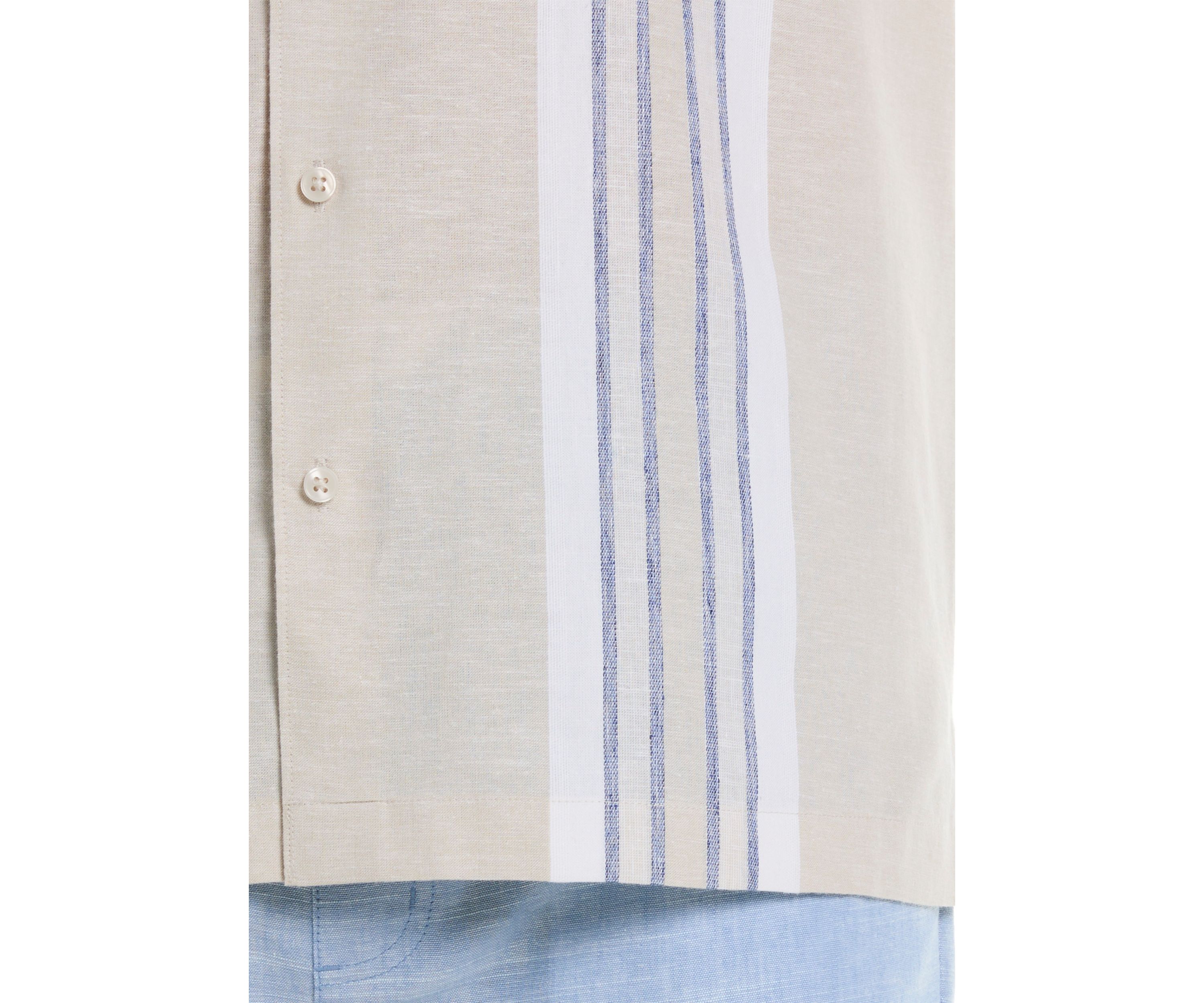 Mens Engineered Stripe Woven Shirt