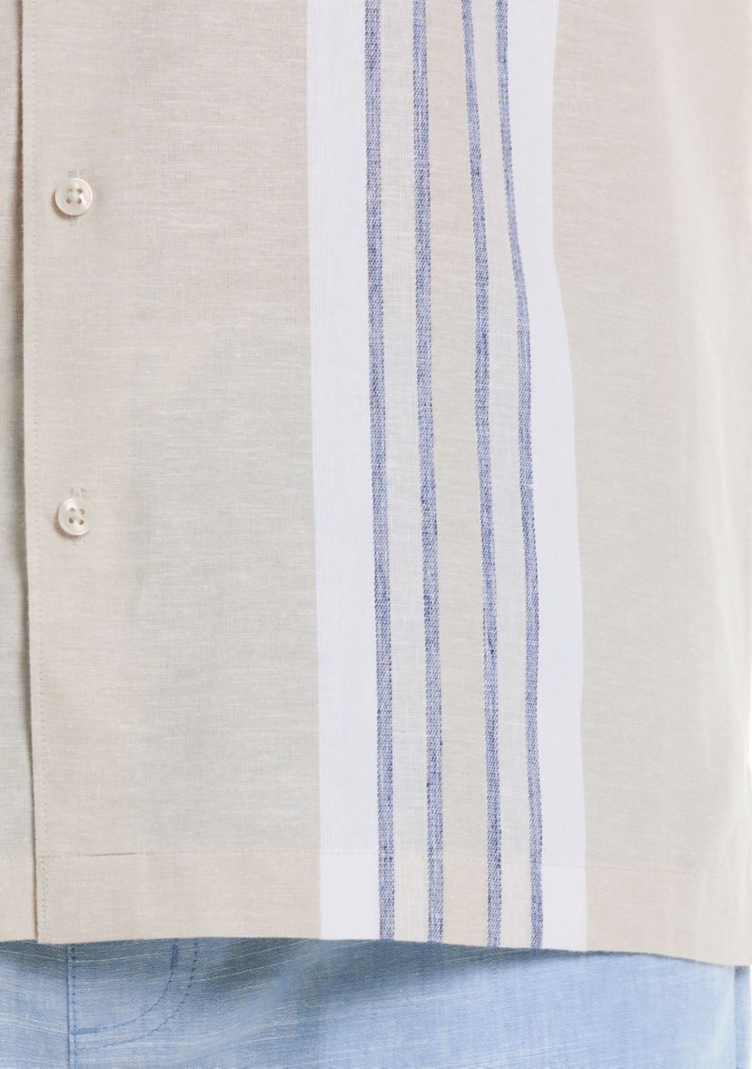 Mens Engineered Stripe Woven Shirt