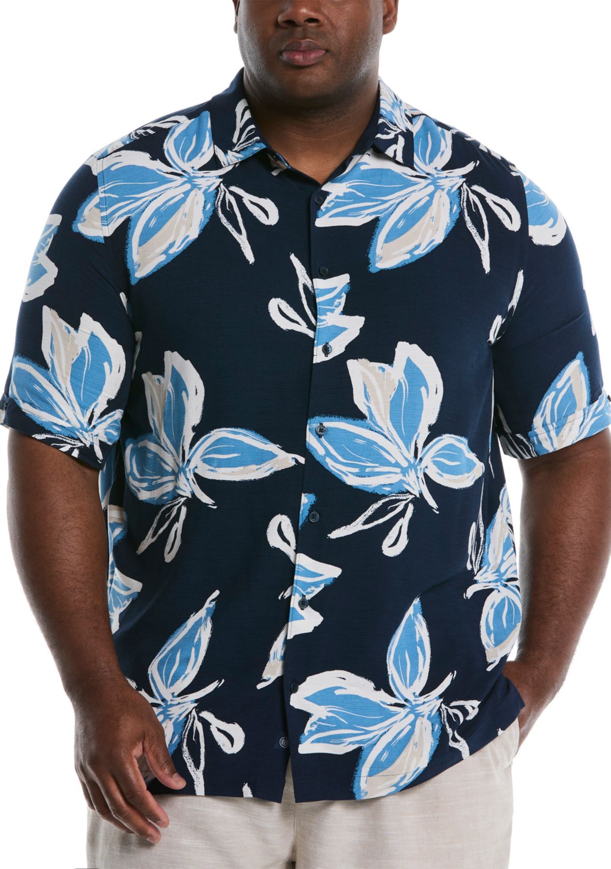 Big & Tall Floral Printed Shirt