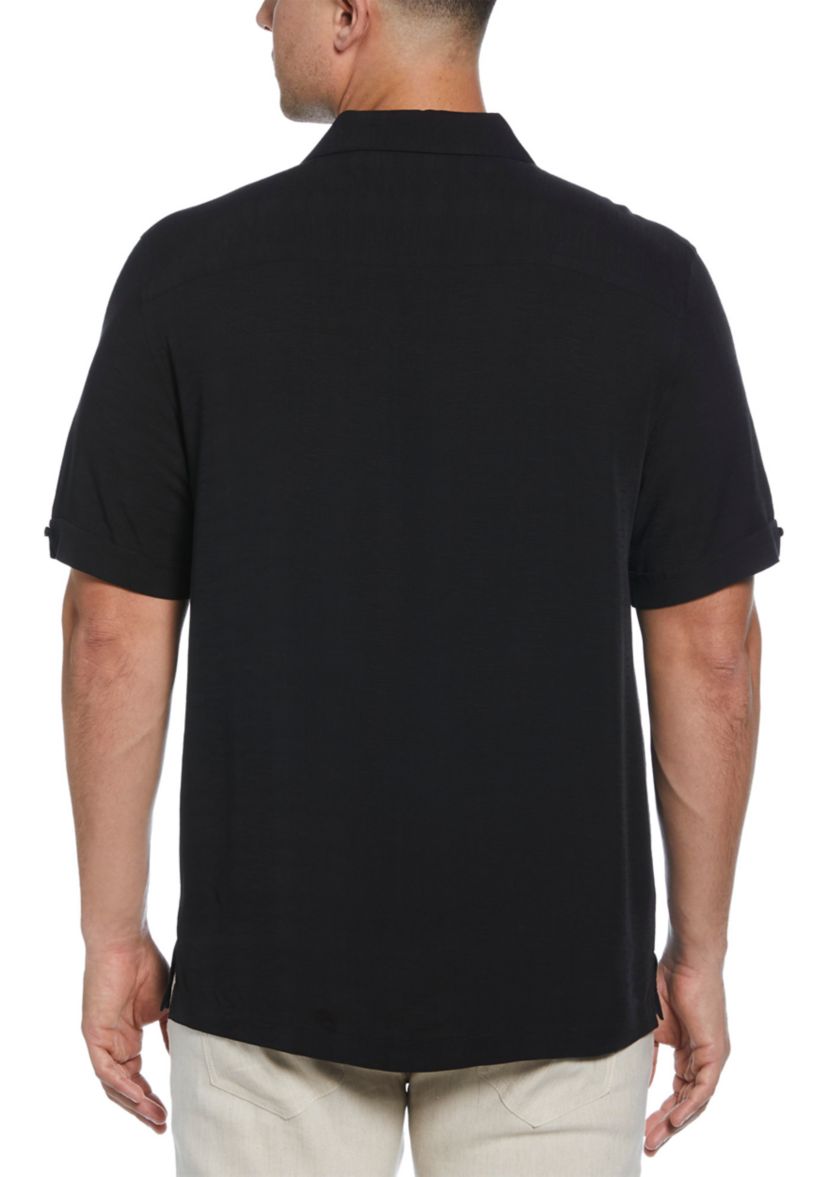 Mens Floral Embroidered Shirt