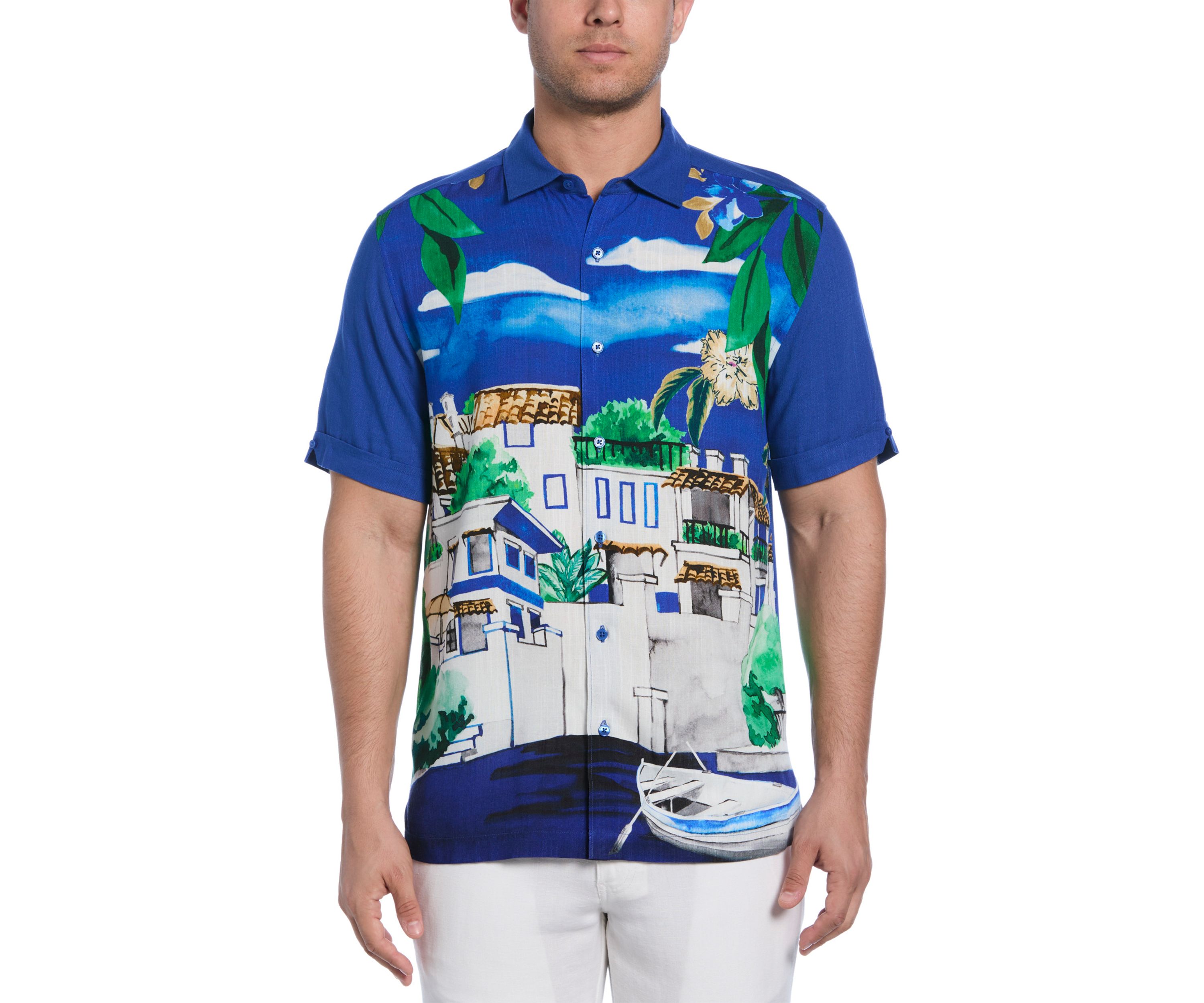 Big & Tall Tropical Print Shirt 