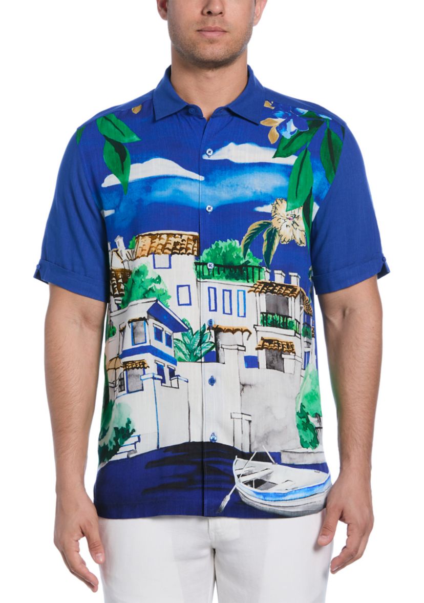 Big & Tall Tropical Print Shirt 