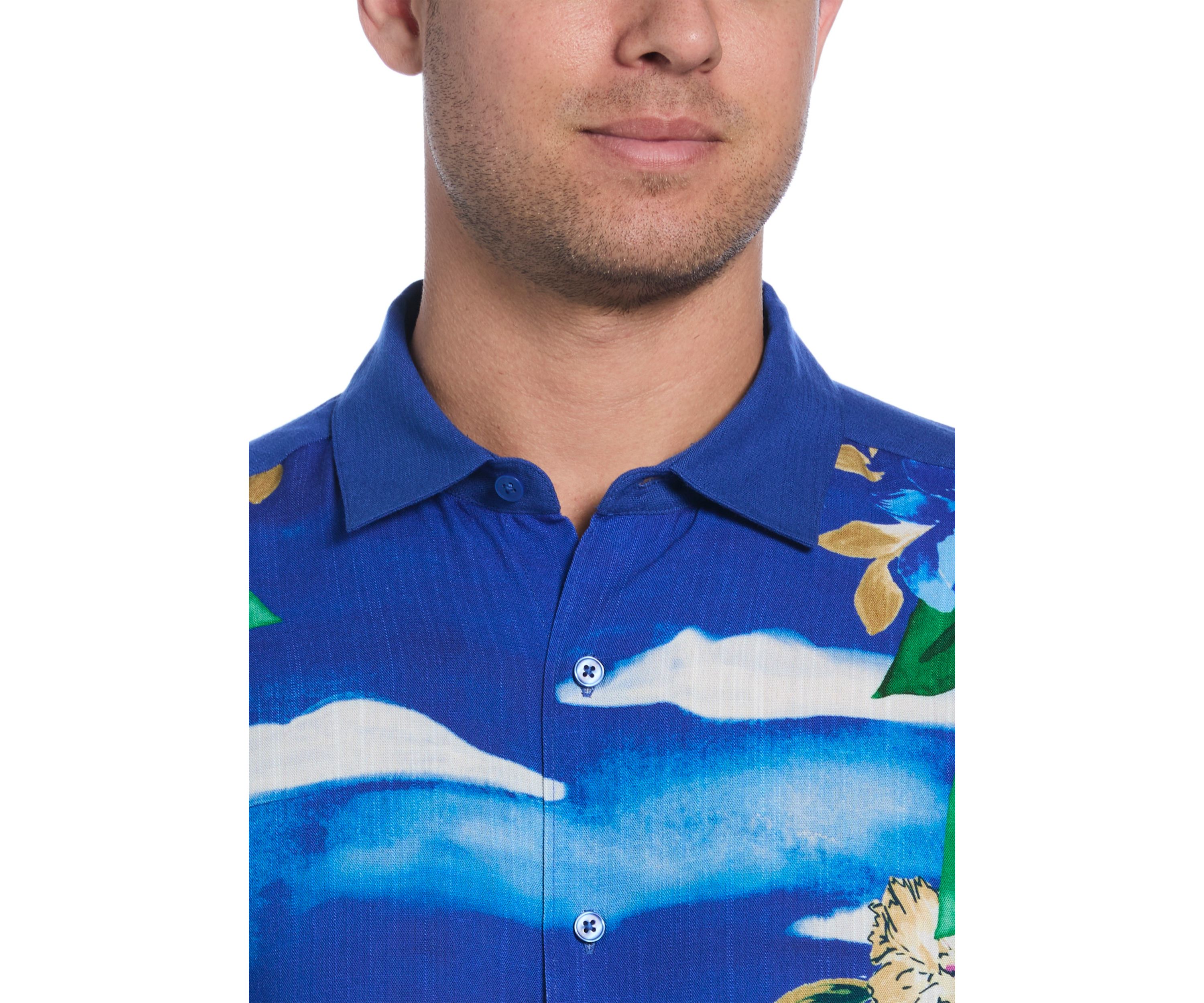 Big & Tall Tropical Print Shirt 
