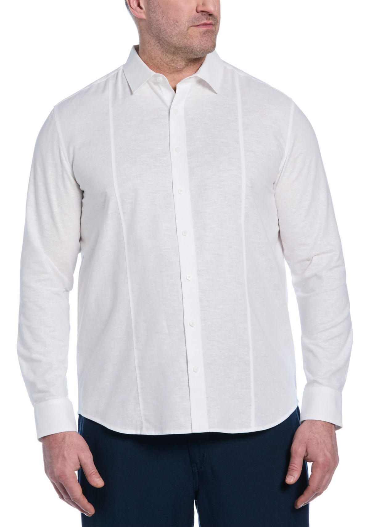 Big & Tall Single Tuck Printed Shirt 