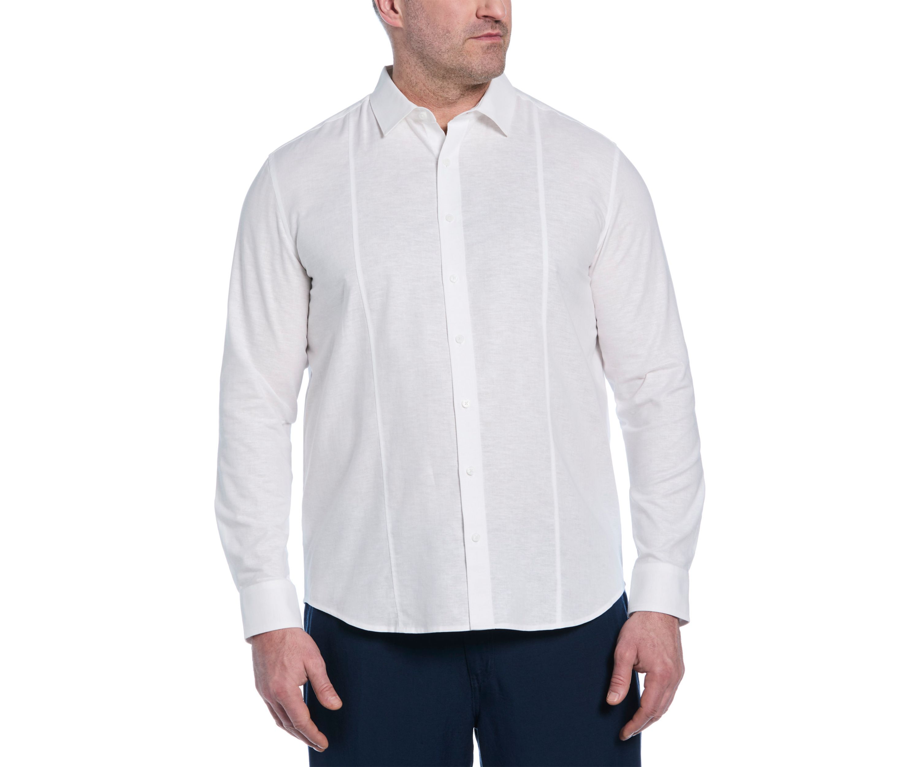Big & Tall Single Tuck Printed Shirt 