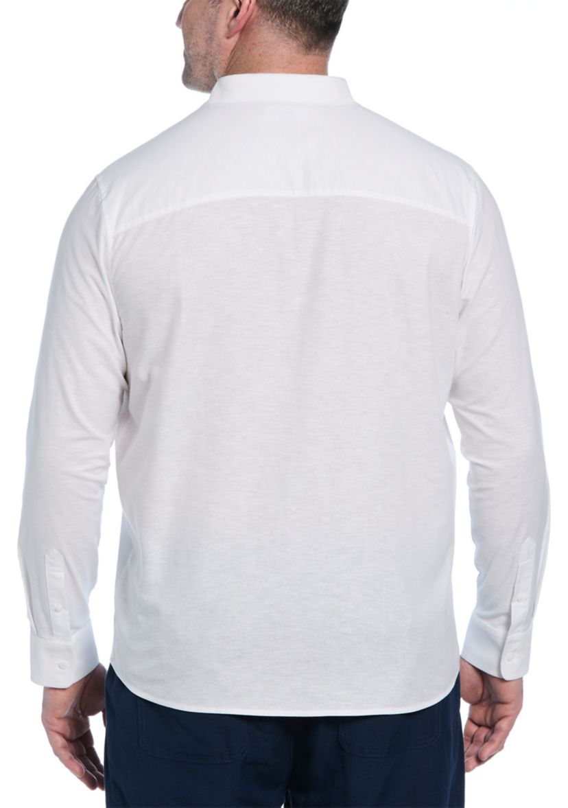Big & Tall Single Tuck Printed Shirt 