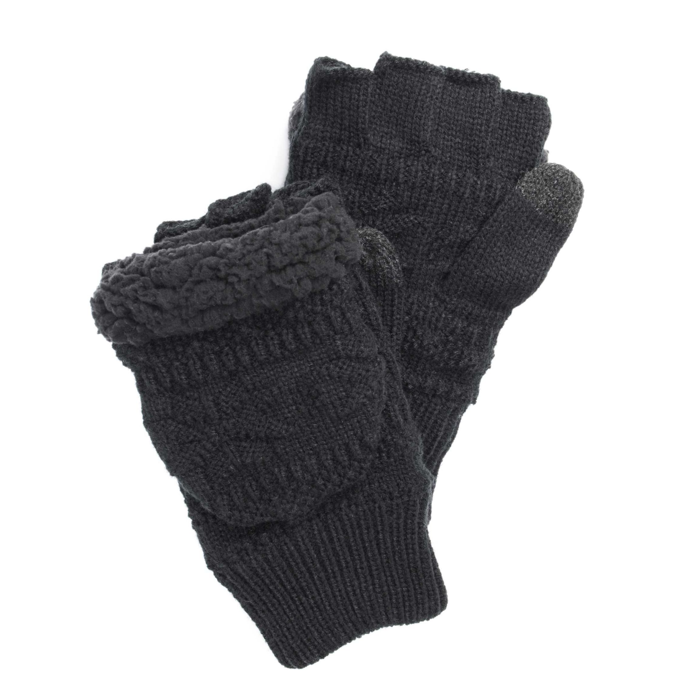 Faux Fur Flip Mittens