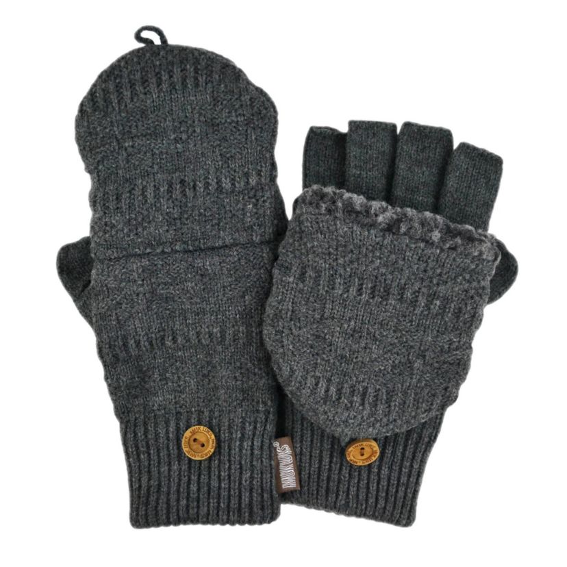 Faux Fur Flip Mittens