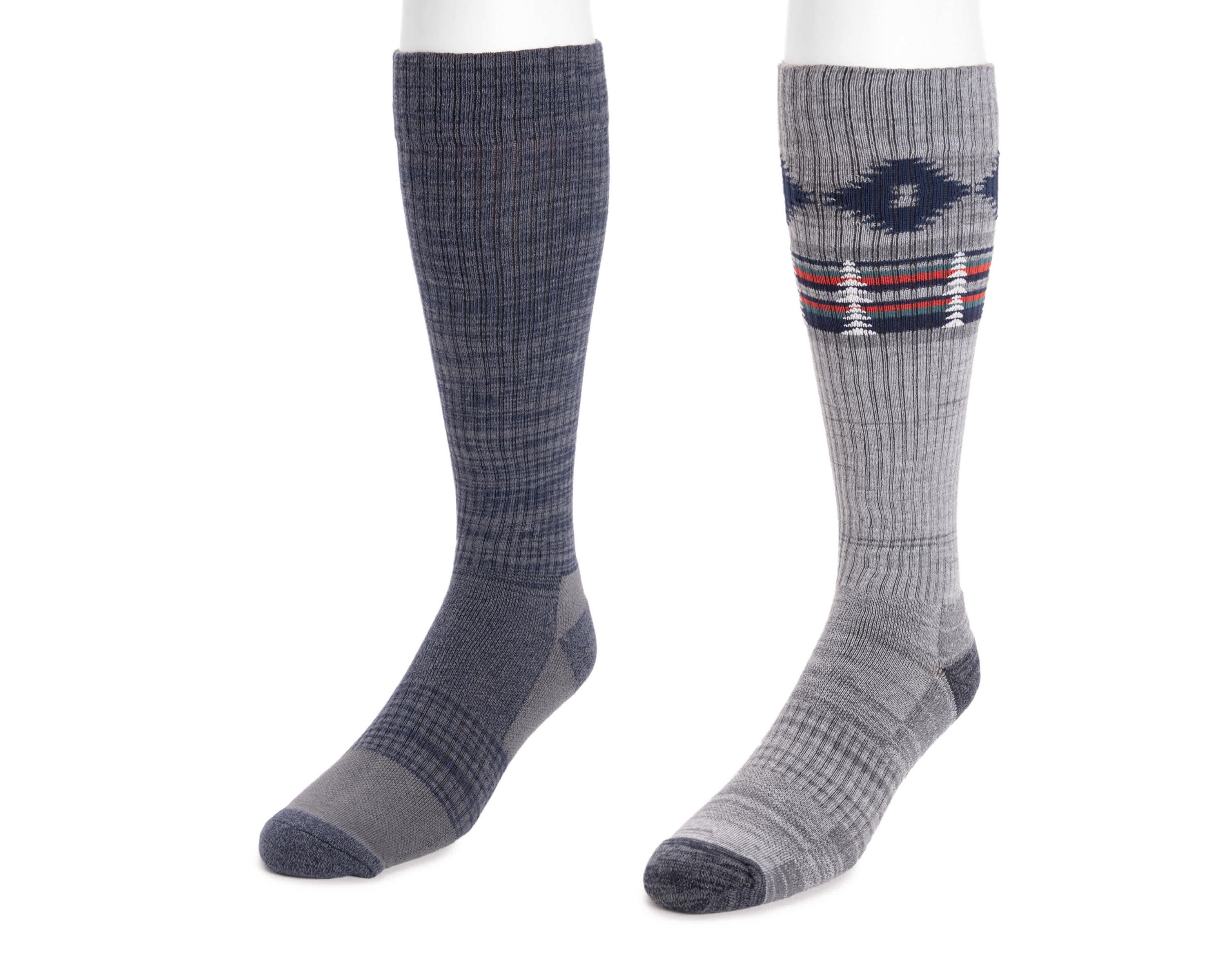 Mens Tall Compression Socks (2 Pair Pack)