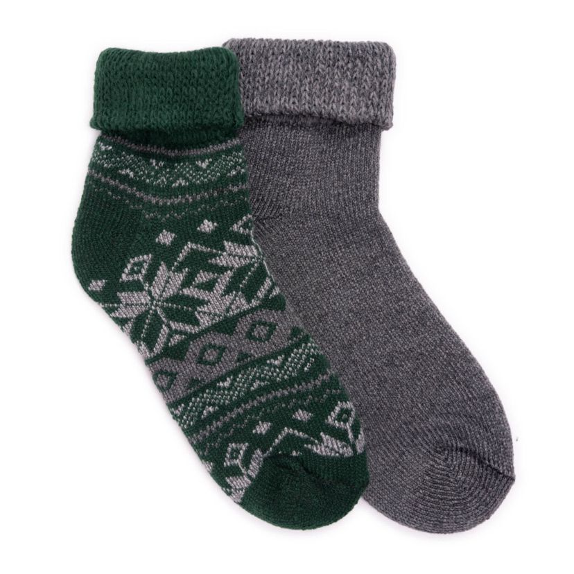 Mens Short Heat Retainer Sock (2 Pair Pack)