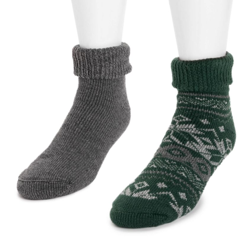 Mens Short Heat Retainer Sock (2 Pair Pack)